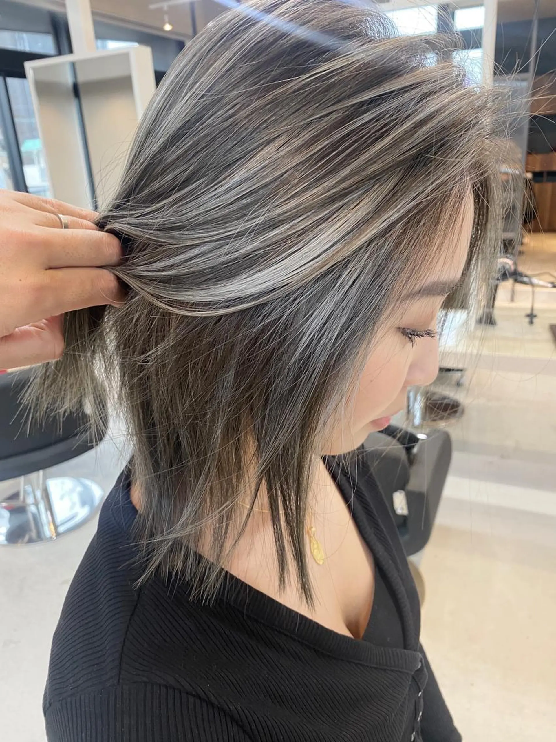 ショート カラー パーマ ヘアアレンジ マツエク・マツパ アイブロウ ヘアカラー トリートメント 井上 一平のヘアスタイル