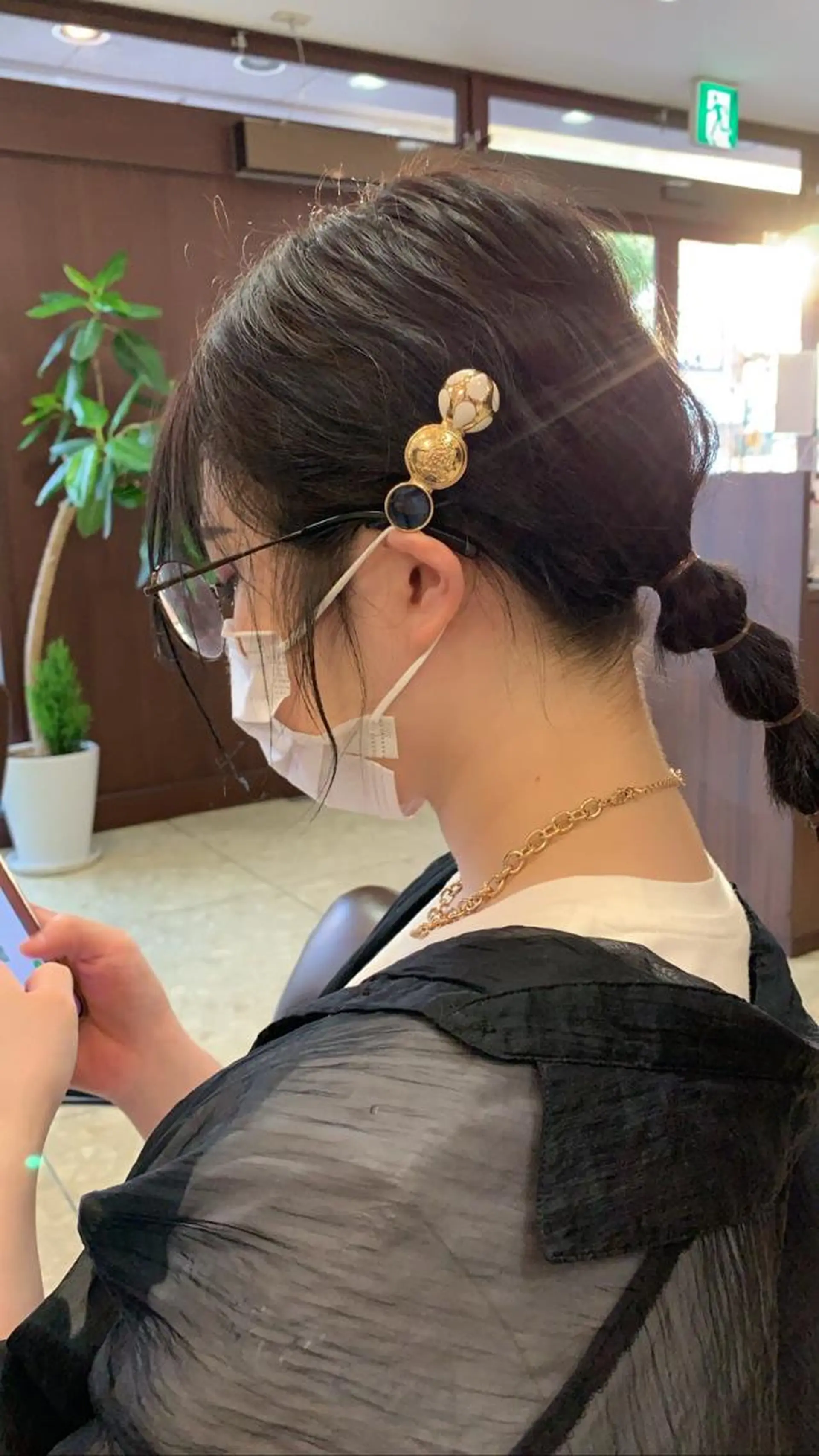 ロング カラー 譜久島 かりんのヘアスタイル