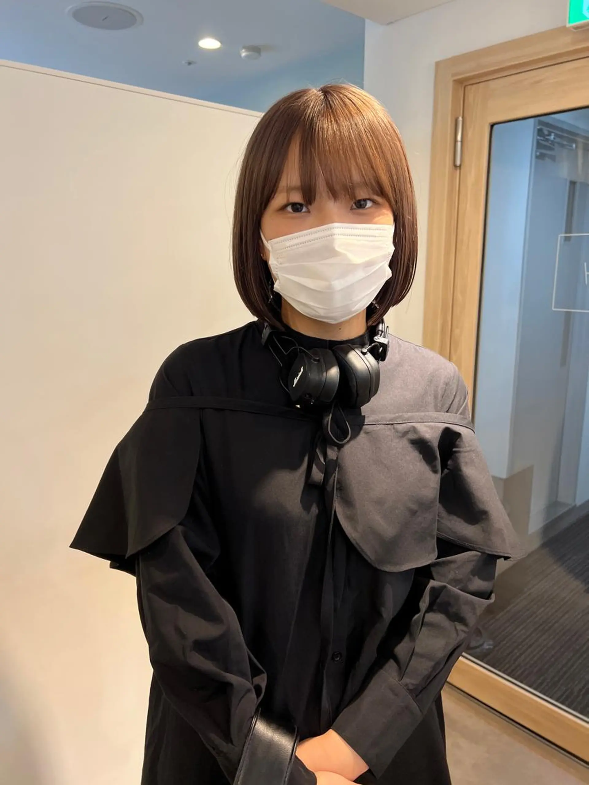 ミディアム カラー レイヤーカット ボブパーマNo.1のヘアスタイル