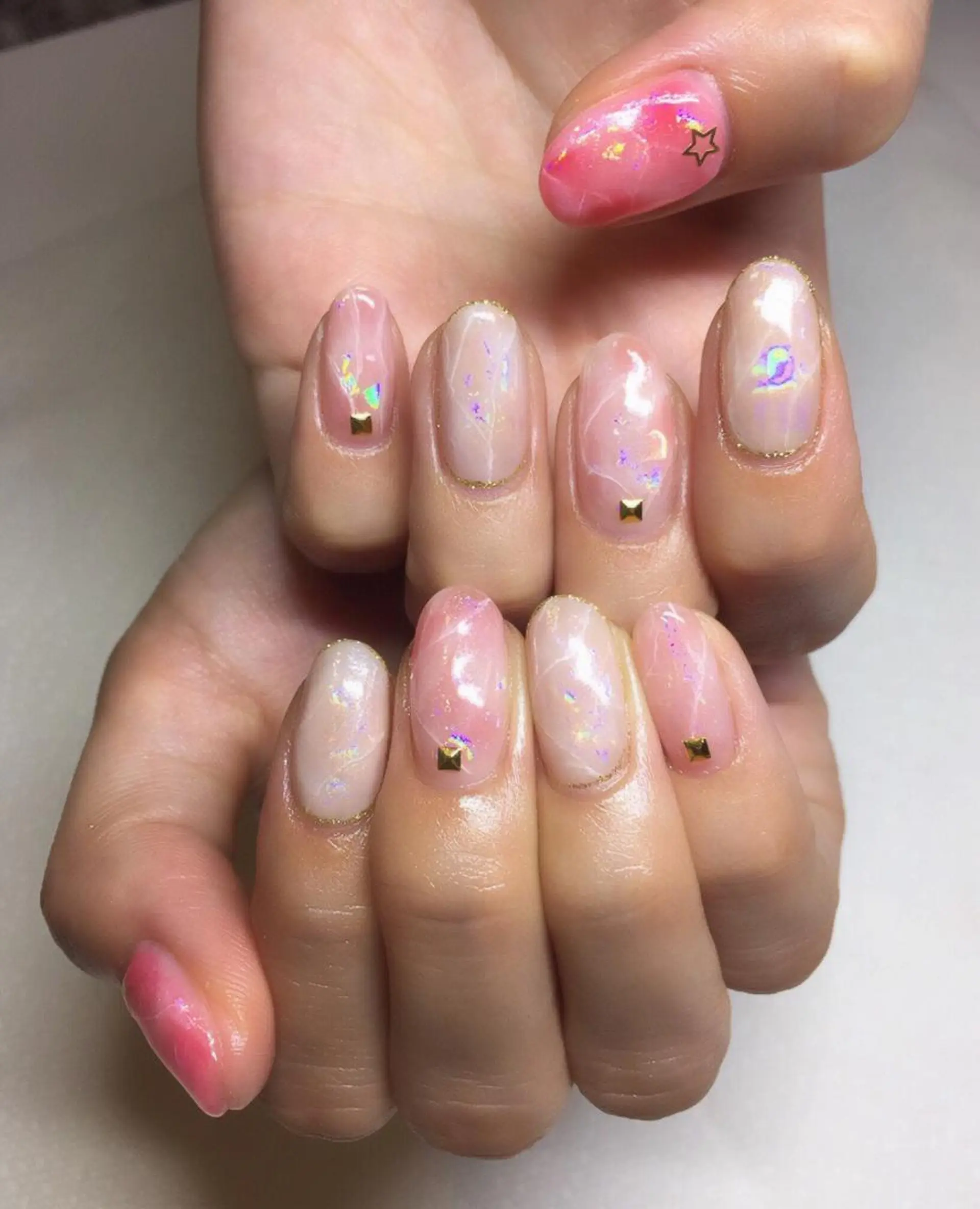 ネイル アートネイル 浮きにくいフィルイン ｜上品シンプルネイルのネイルデザイン