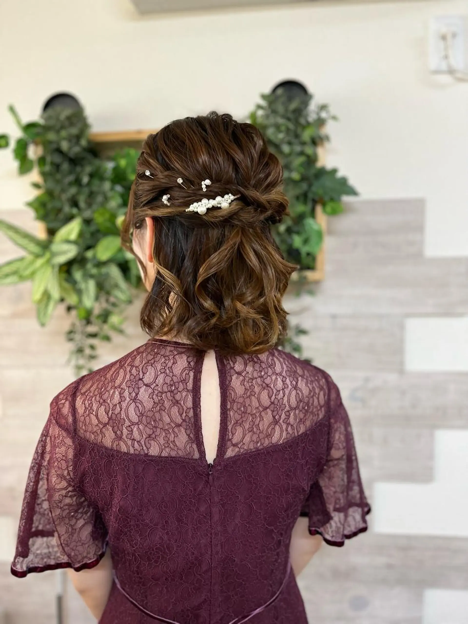 セミロング ヘアアレンジ ヘアセット ヘアメ/着付け 清水玲歌のヘアスタイル