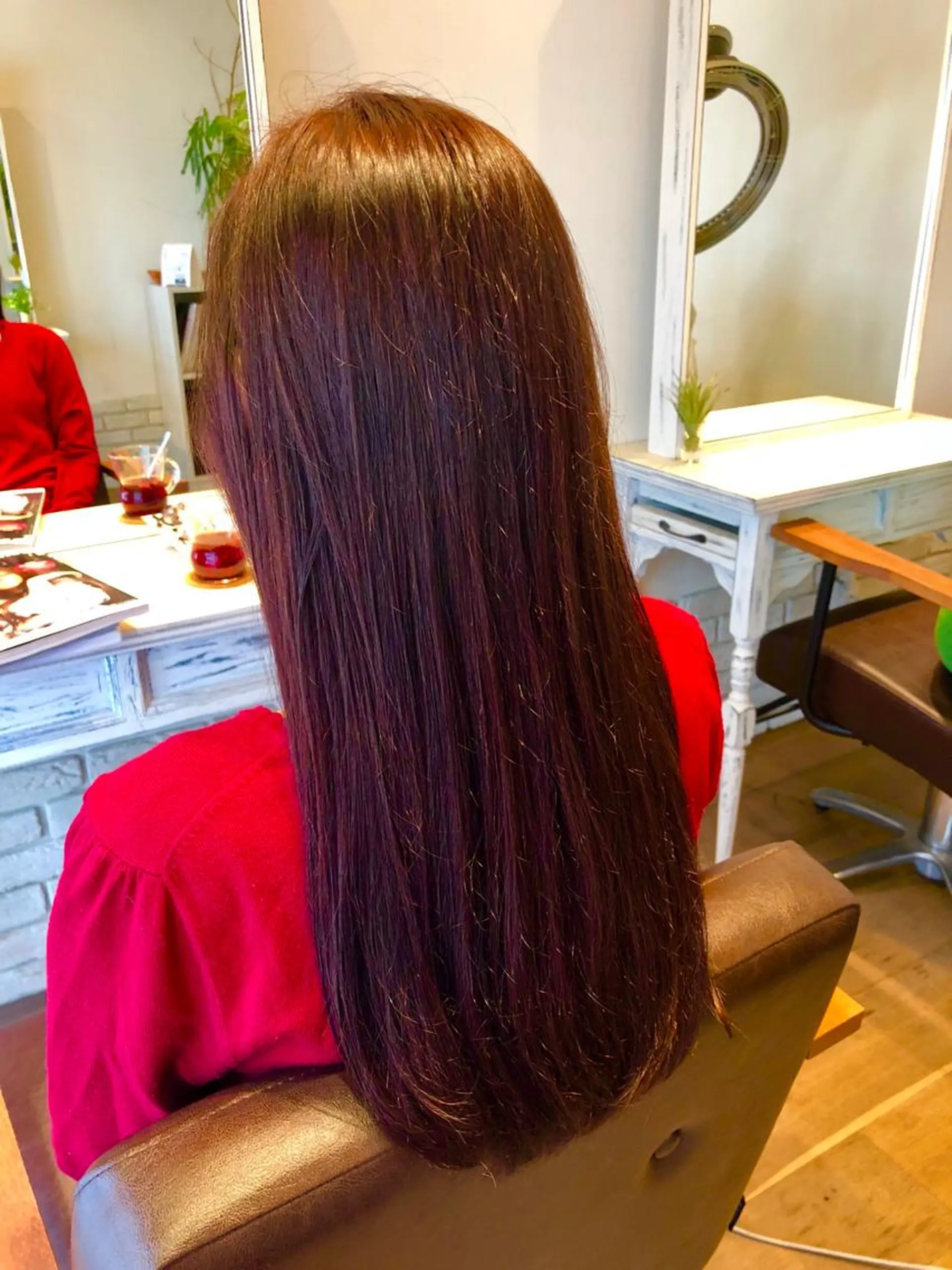 ロング カラー カシス ピンクカラー トリートメント BANDE所属・BANDE 水崎 悟のヘアスタイル