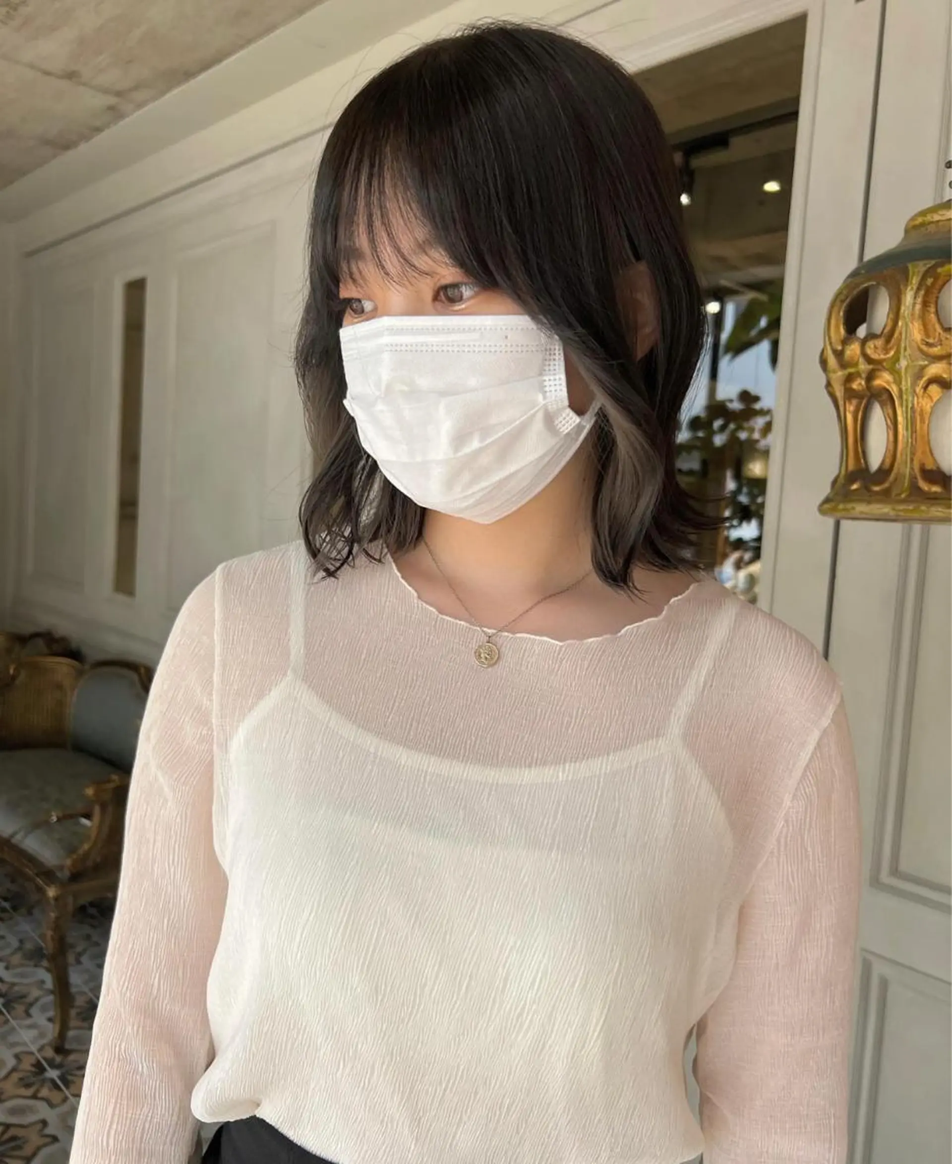 ミディアム ヘアカラー 梅原 大和のヘアスタイル