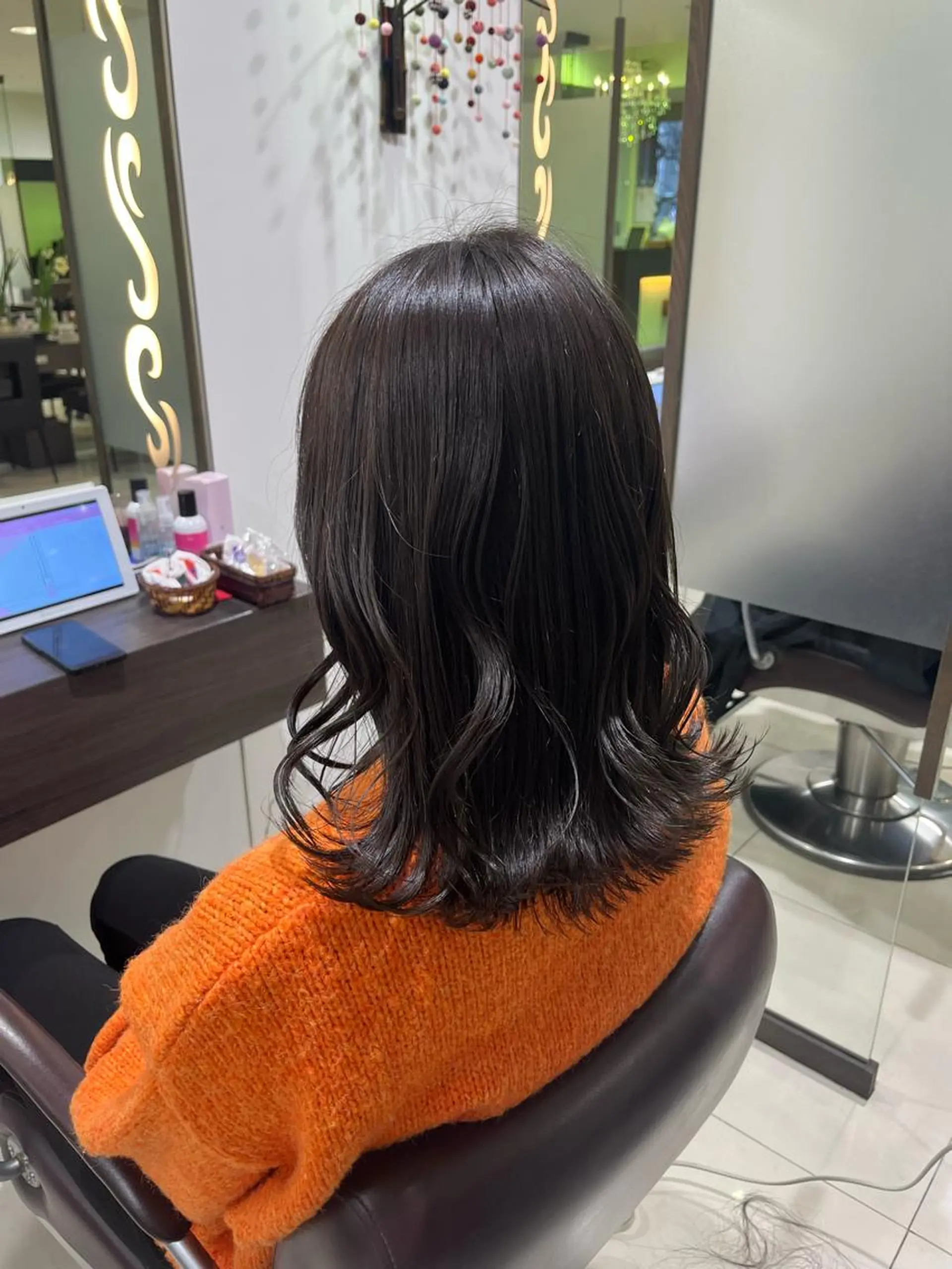 ミディアム カット ヘアカラー トリートメント ぷつっとボブ/ちゅる ピンク/mika☆のヘアスタイル