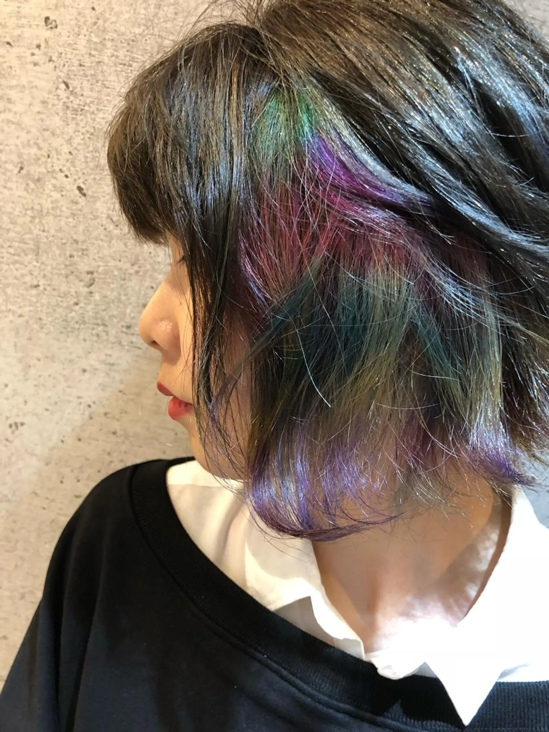 ミディアム カラー 久保 敏之のヘアスタイル