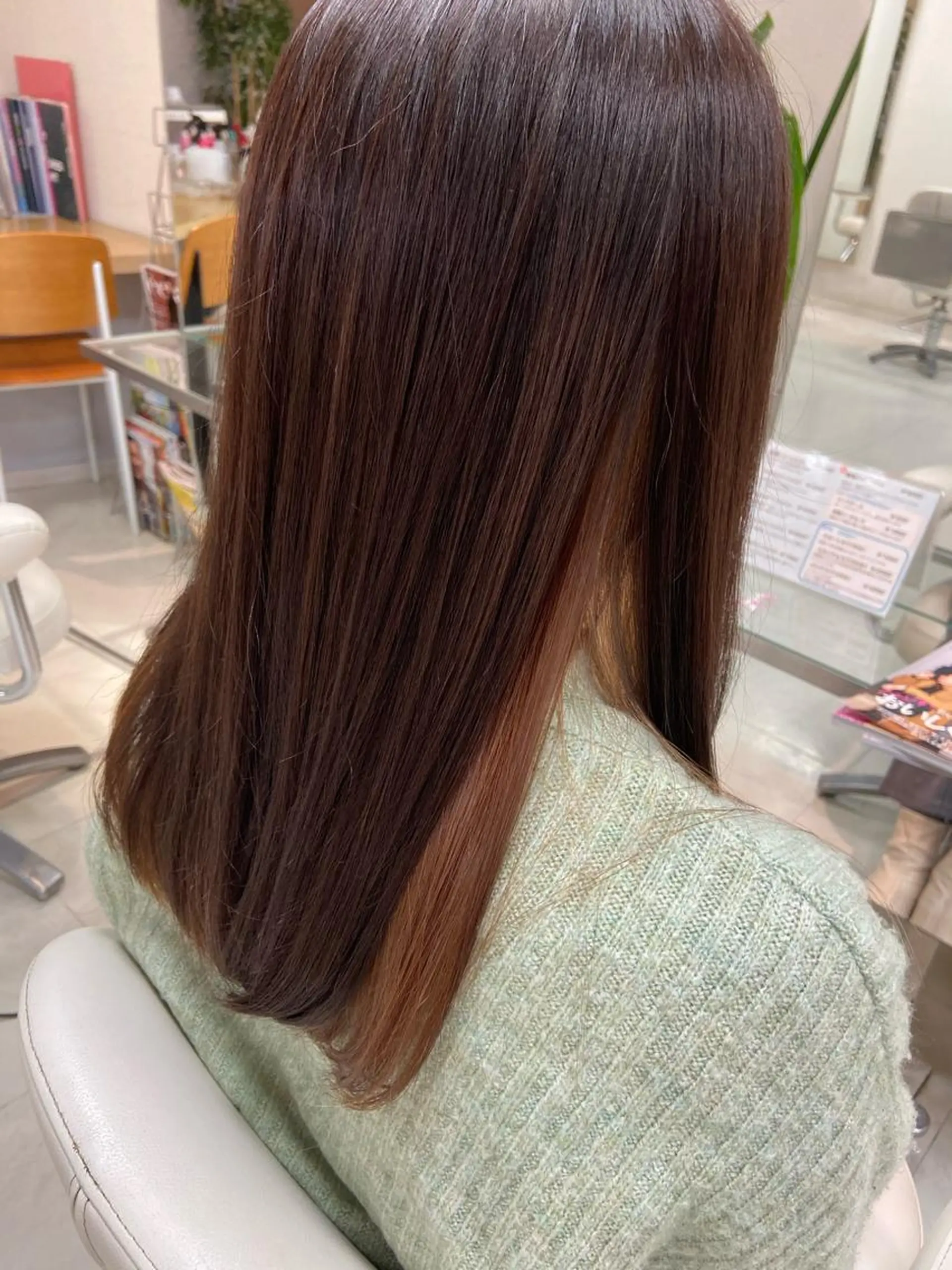 ロング カラー ブリーチ インナーカラー トリートメント ヘアカラー 菊地 美憂のヘアスタイル