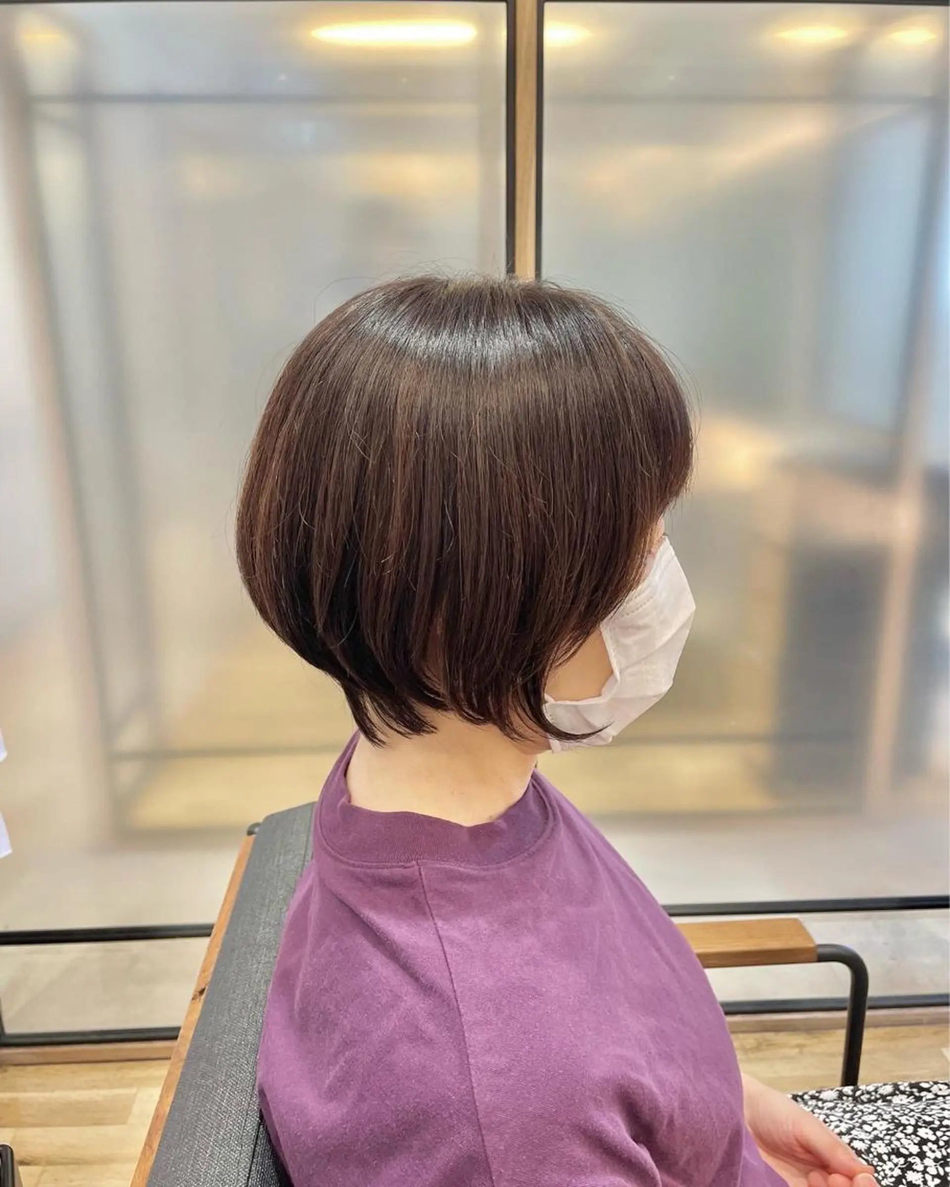 ショート ショートボブ 丸みショート ボブ ハイライト ショートヘア シノハラ ガクト ショート/白髪ぼかしのヘアスタイル