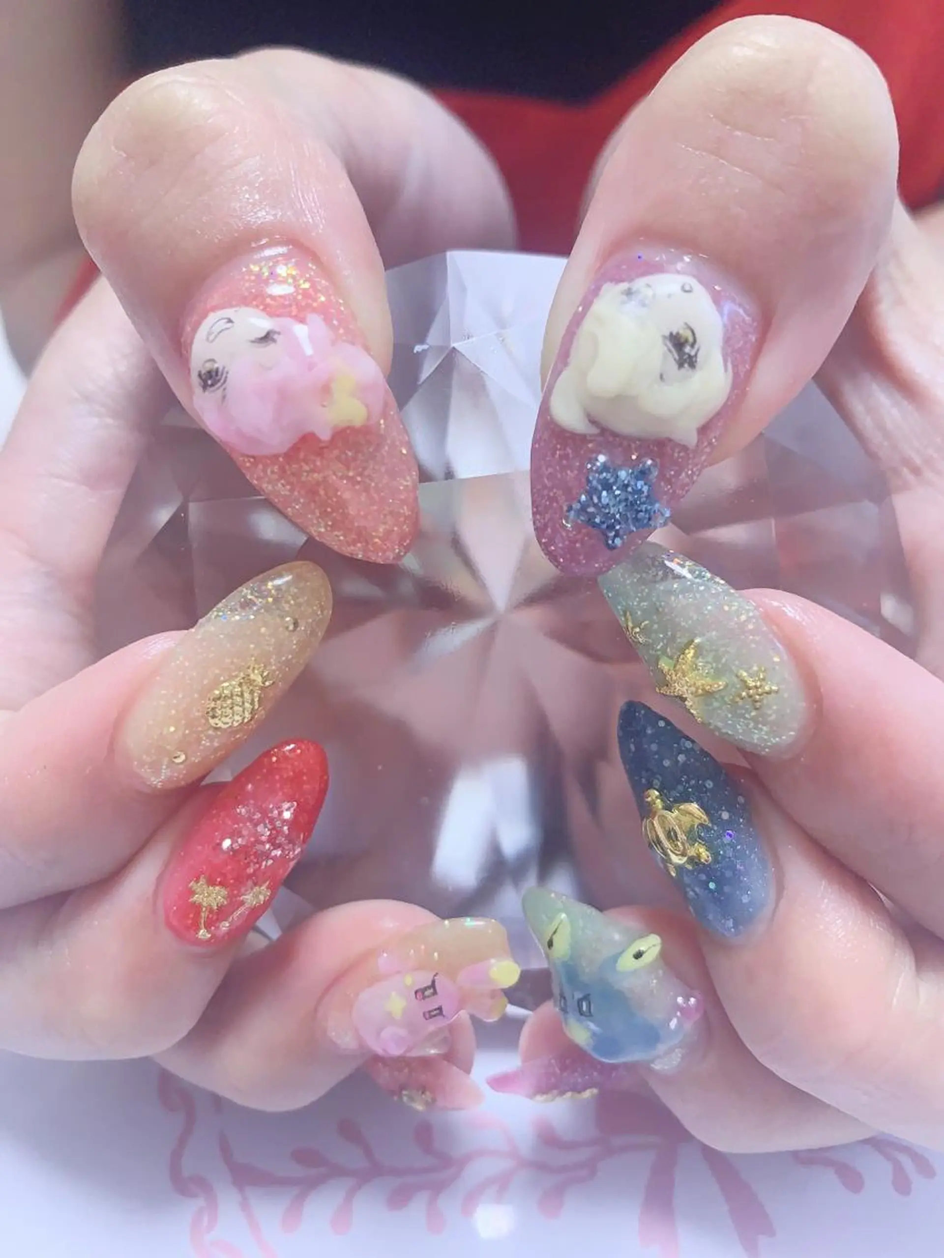 ネイル 持ち込み ハンドネイル Bon Amieのネイルデザイン