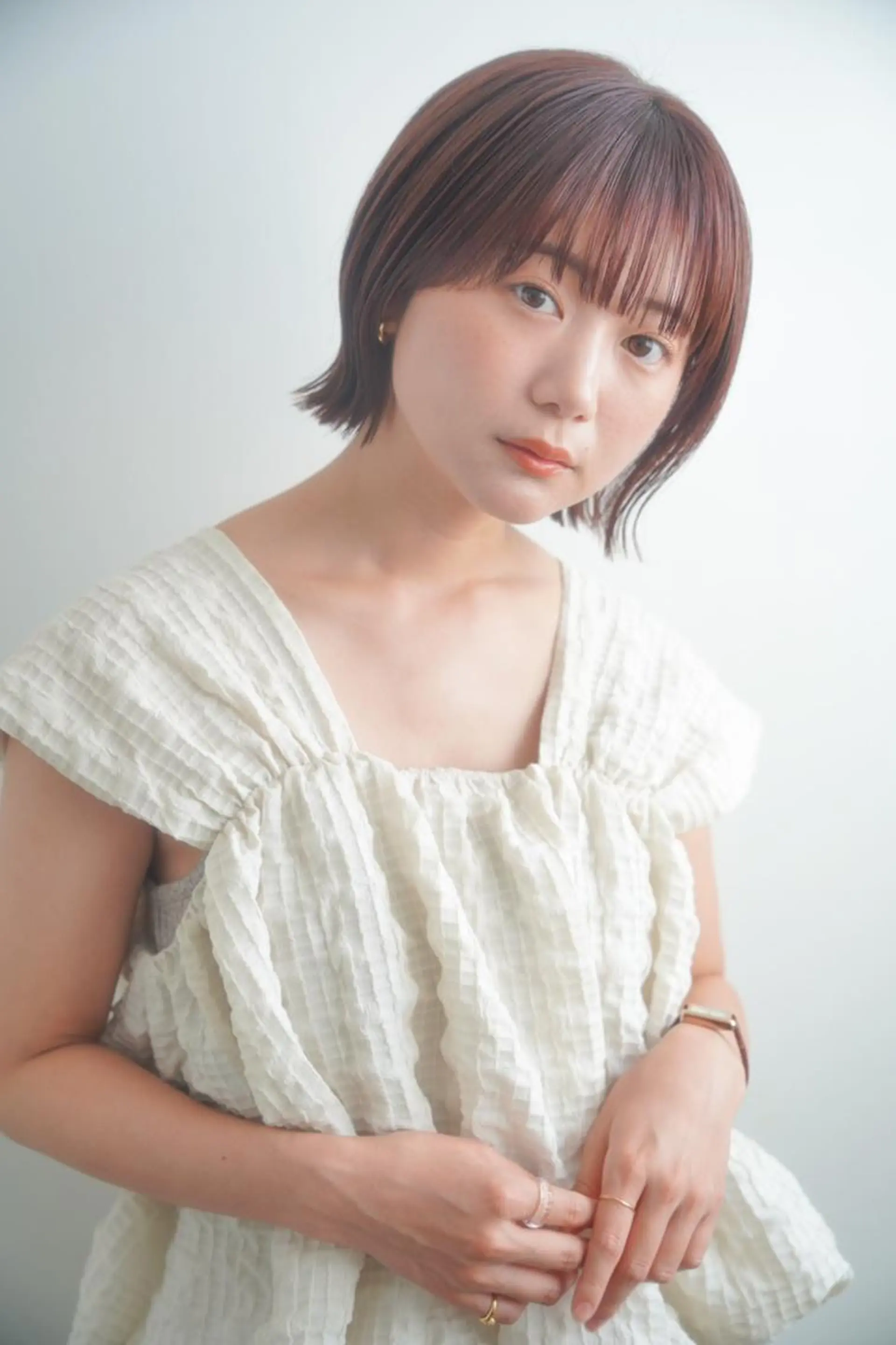 カラー パーマ ヘアアレンジ ミディアム 大石 隼也のヘアスタイル