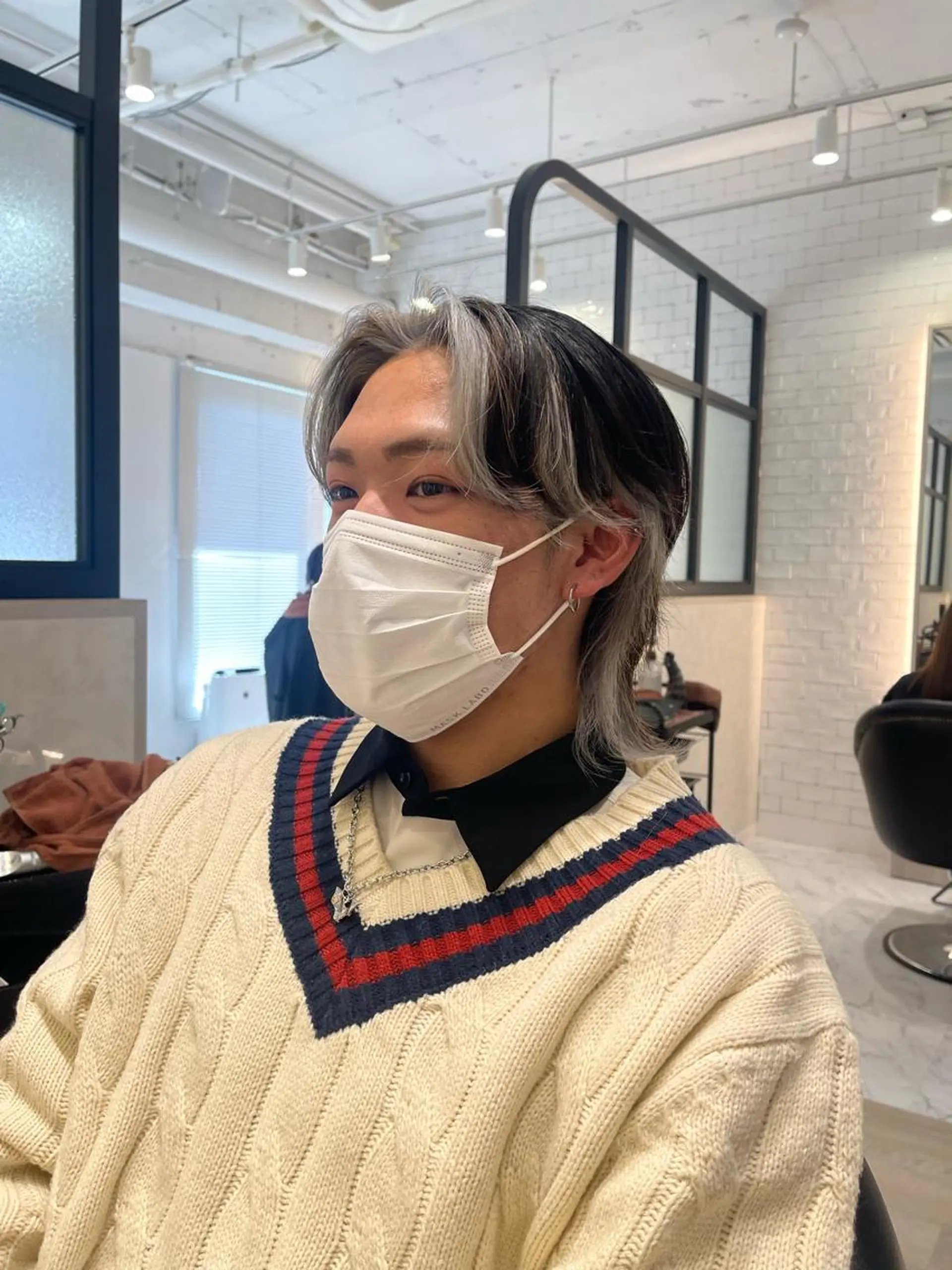 カラー メンズ ヘアカラー トリートメント &chaLme   心斎橋所属・emi/髪質改善/ 韓国風/艶カラーのヘアスタイル