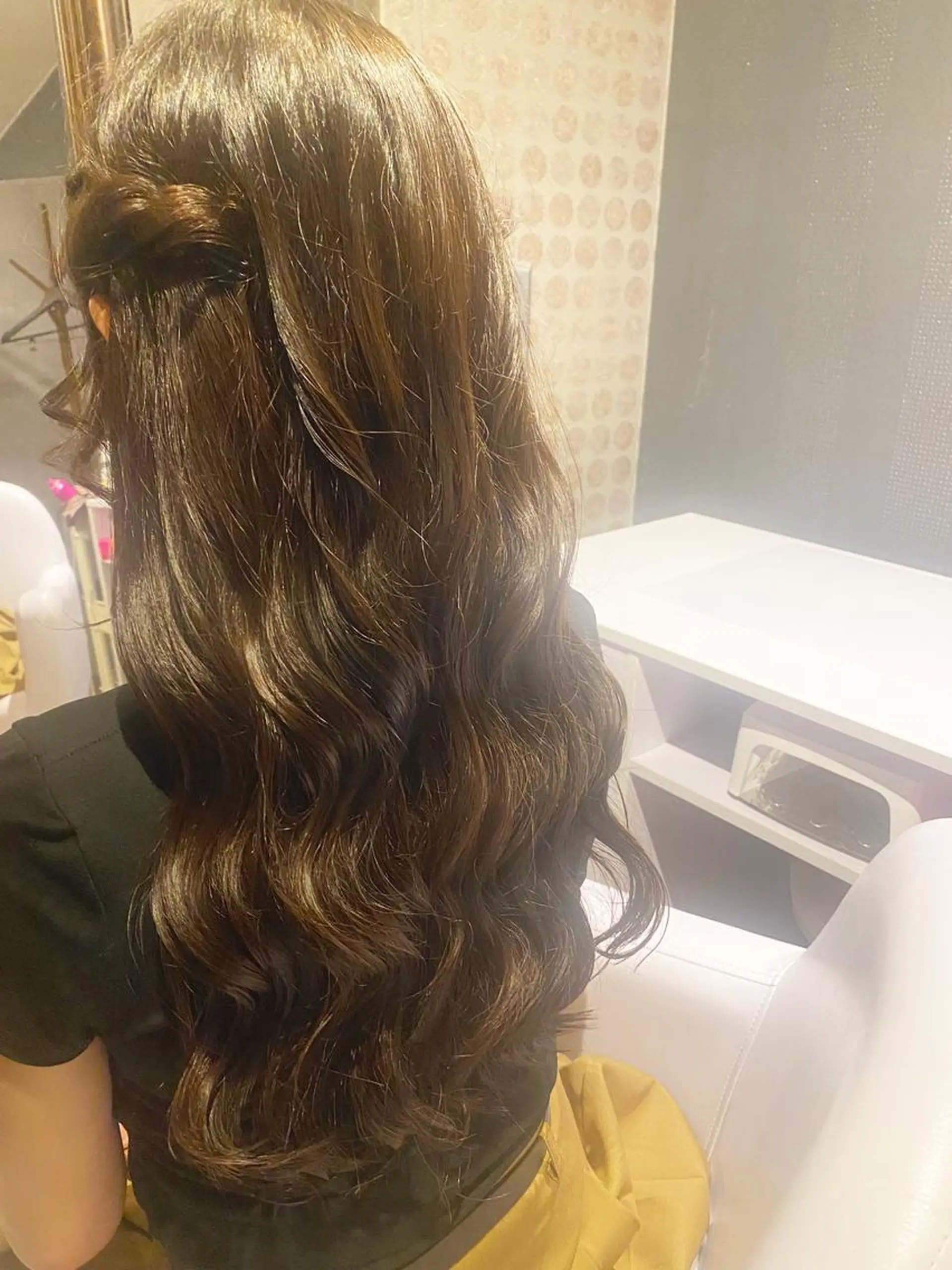 ロング ヘアアレンジ ヘアセット 清川 椿咲のネイルデザイン