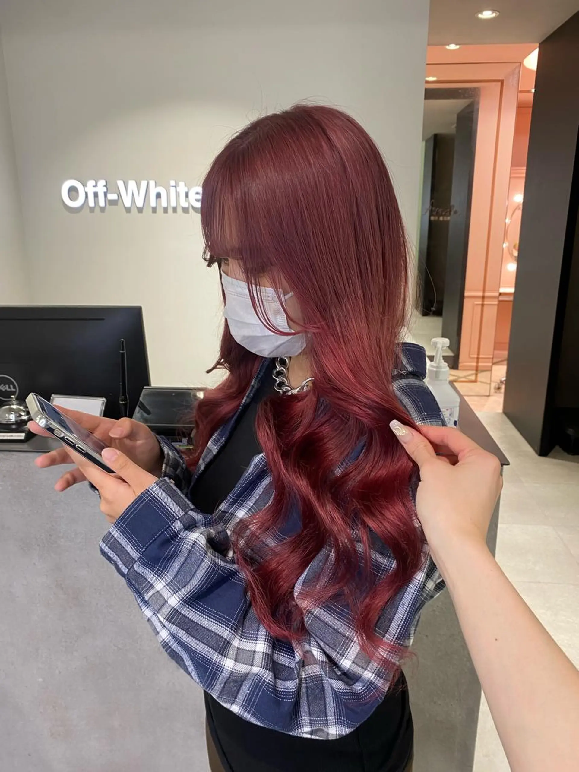 ロング 韓国風モテヘア 🇰🇷aki♡のヘアスタイル