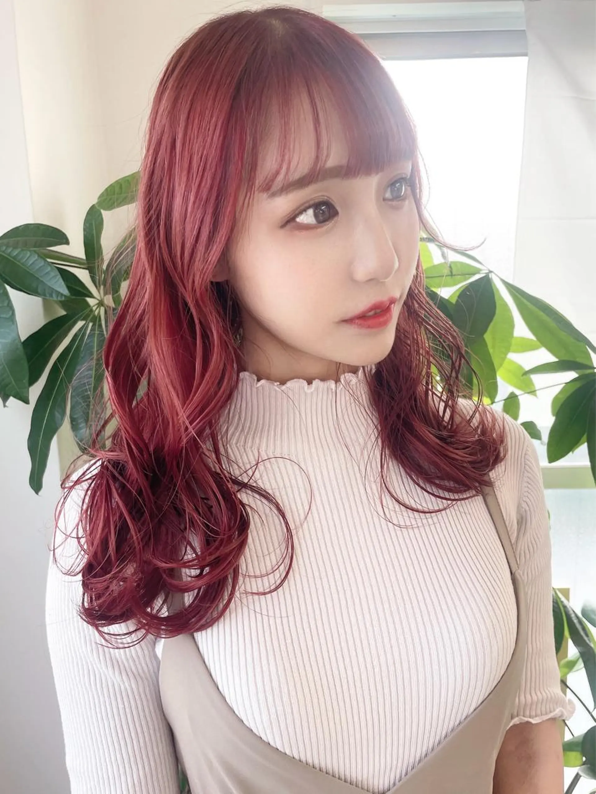 ロング 前髪&顔周りカット/ 韓国レイヤー/シバタのヘアスタイル