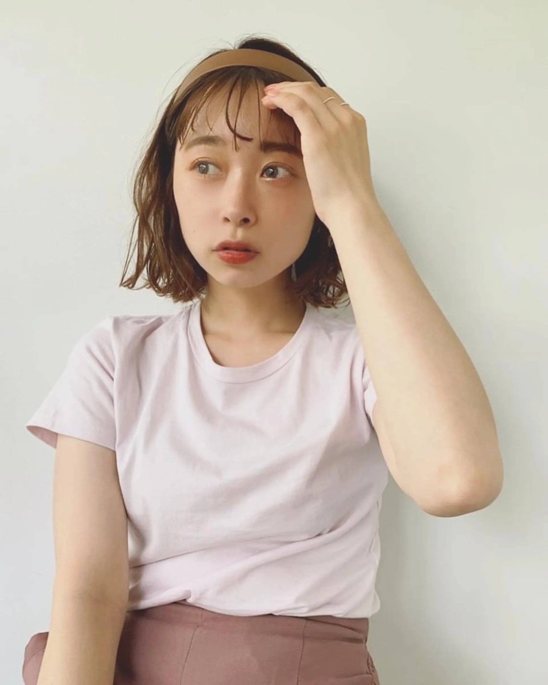 ミディアム シースルーバング レイヤーカット ✨️奥田良太✨️のヘアスタイル