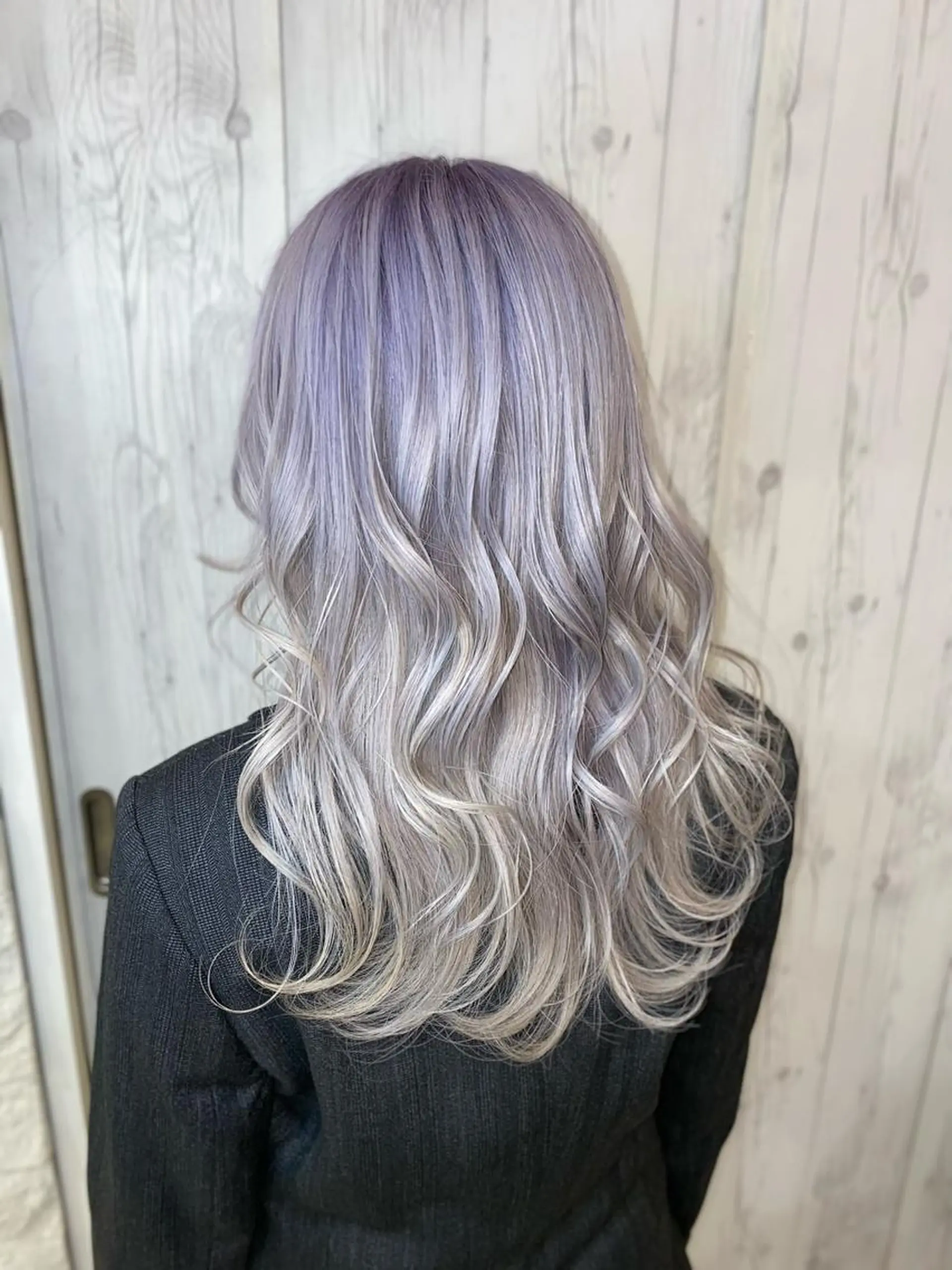 ロング ヘアカラー ゆぴ☾‪/推しカラー /ハイトーンのヘアスタイル