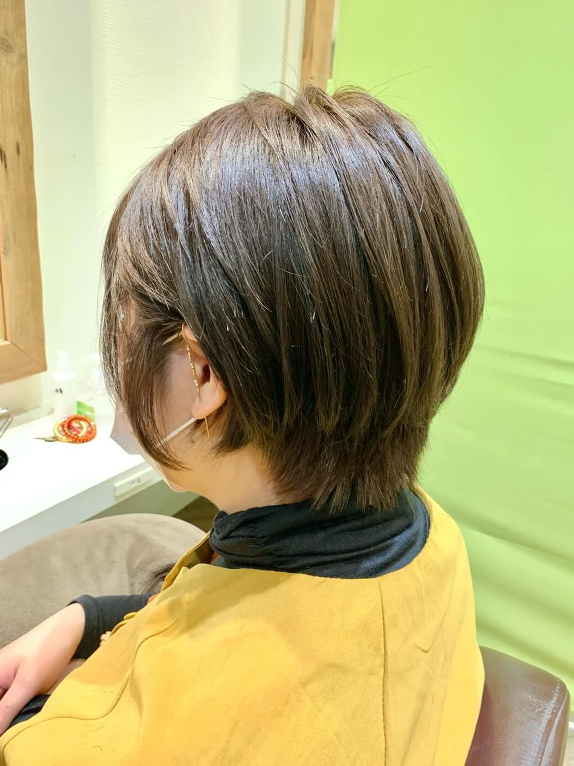 ショート カラー 顔周りカット ショートヘア ヘアカラー ショート×カラー 🦊堀米早紀【荻窪】のヘアスタイル