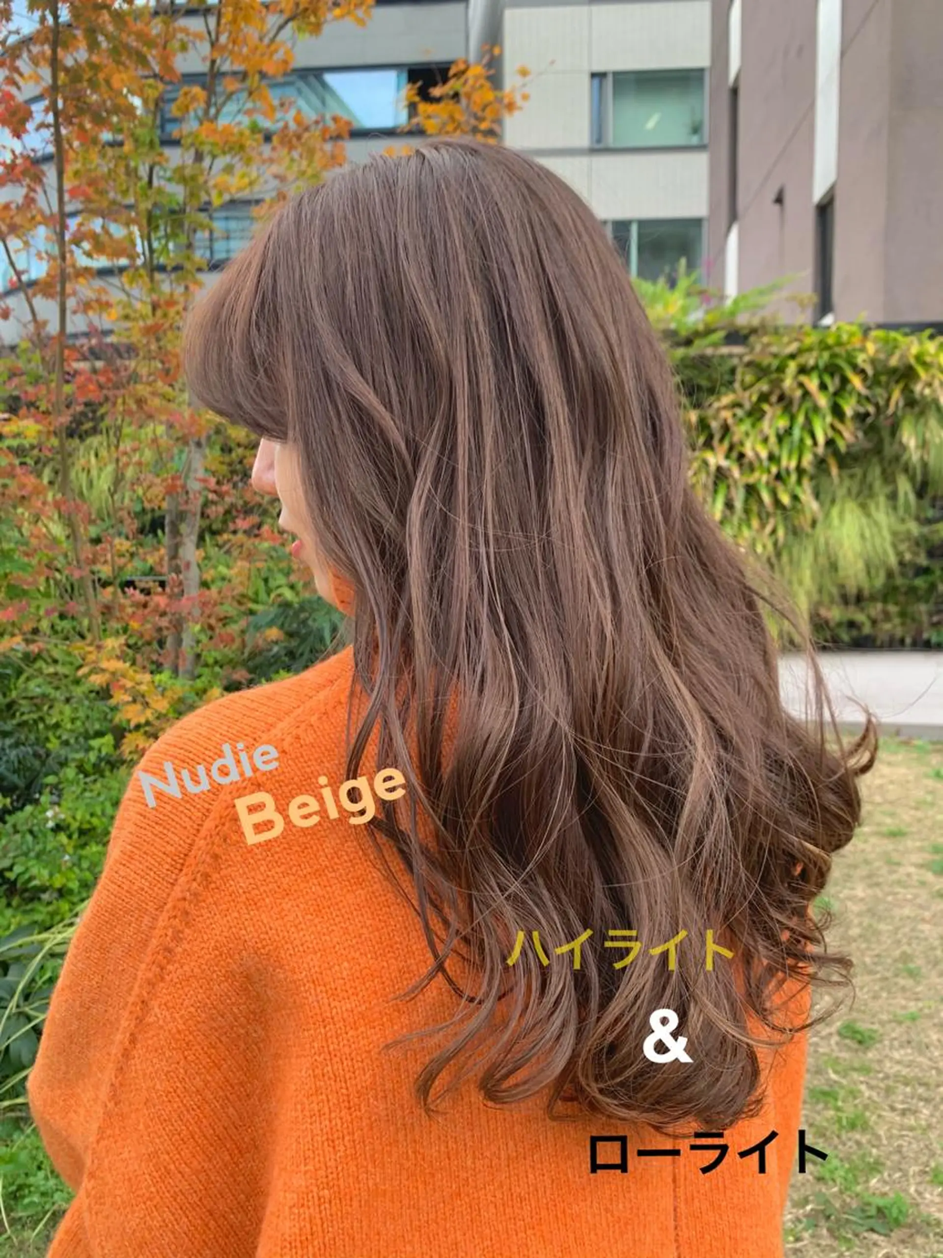 ロング カラー パーマ 前髪/ハイライト得意 安西駿一　【銀座】のヘアスタイル