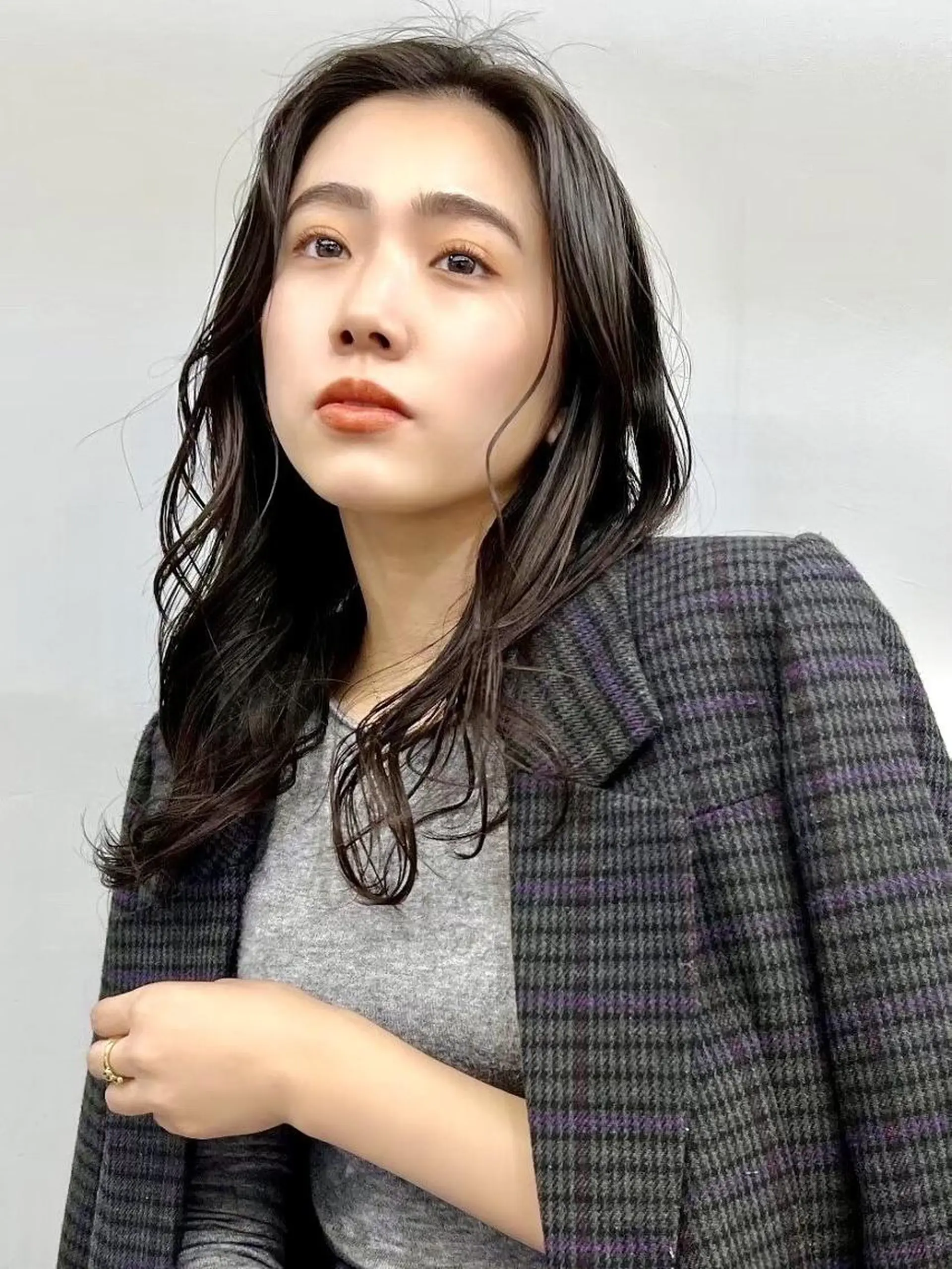 ロング カット ヘアカラー トリートメント 桜木町2分/くびれ /ボブ/ナチュラルのヘアスタイル