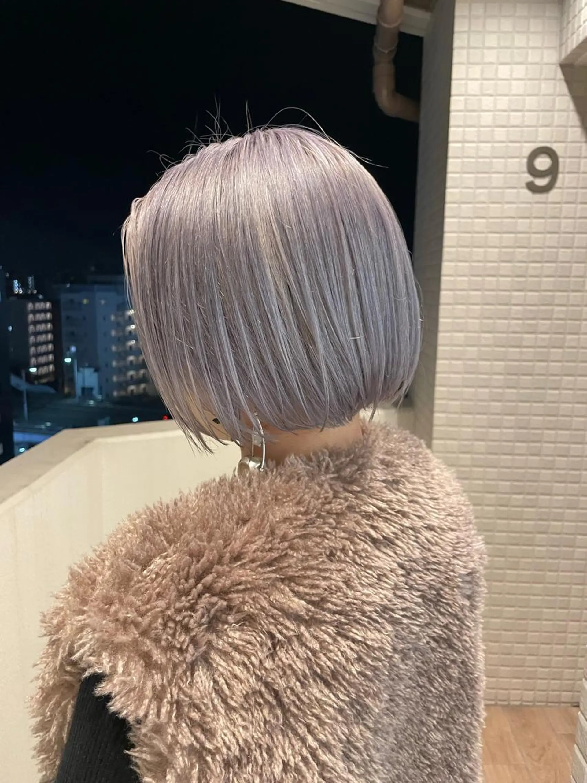 ショート カラー シルバー ボブ カット ヘアカラー トリートメント ヘアセット メンズ特化 パーマ/オザワのヘアスタイル