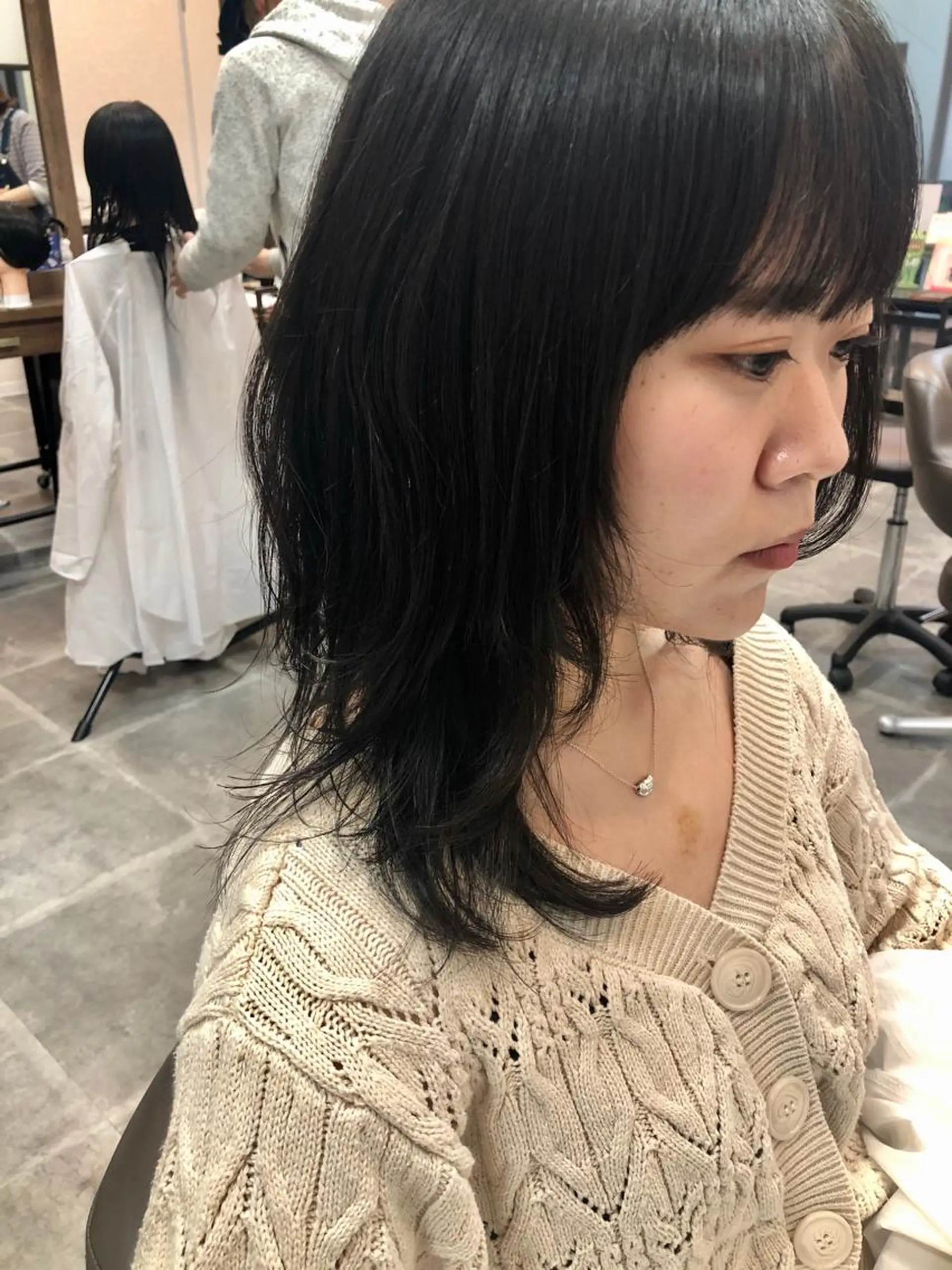 セミロング レイヤーカット ウルフカット sawa tamaeのヘアスタイル