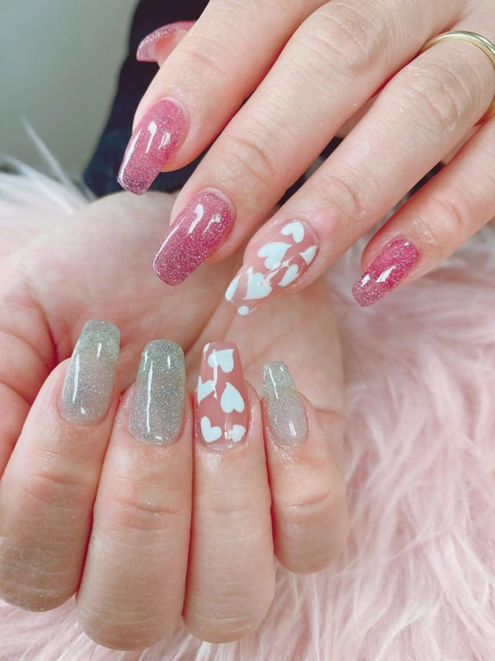 ネイル ジェルネイル キラキラネイル ハンドネイル HandSnail自宅サロン所属・HandSnail 座間自宅ネイルサロンのネイルデザイン