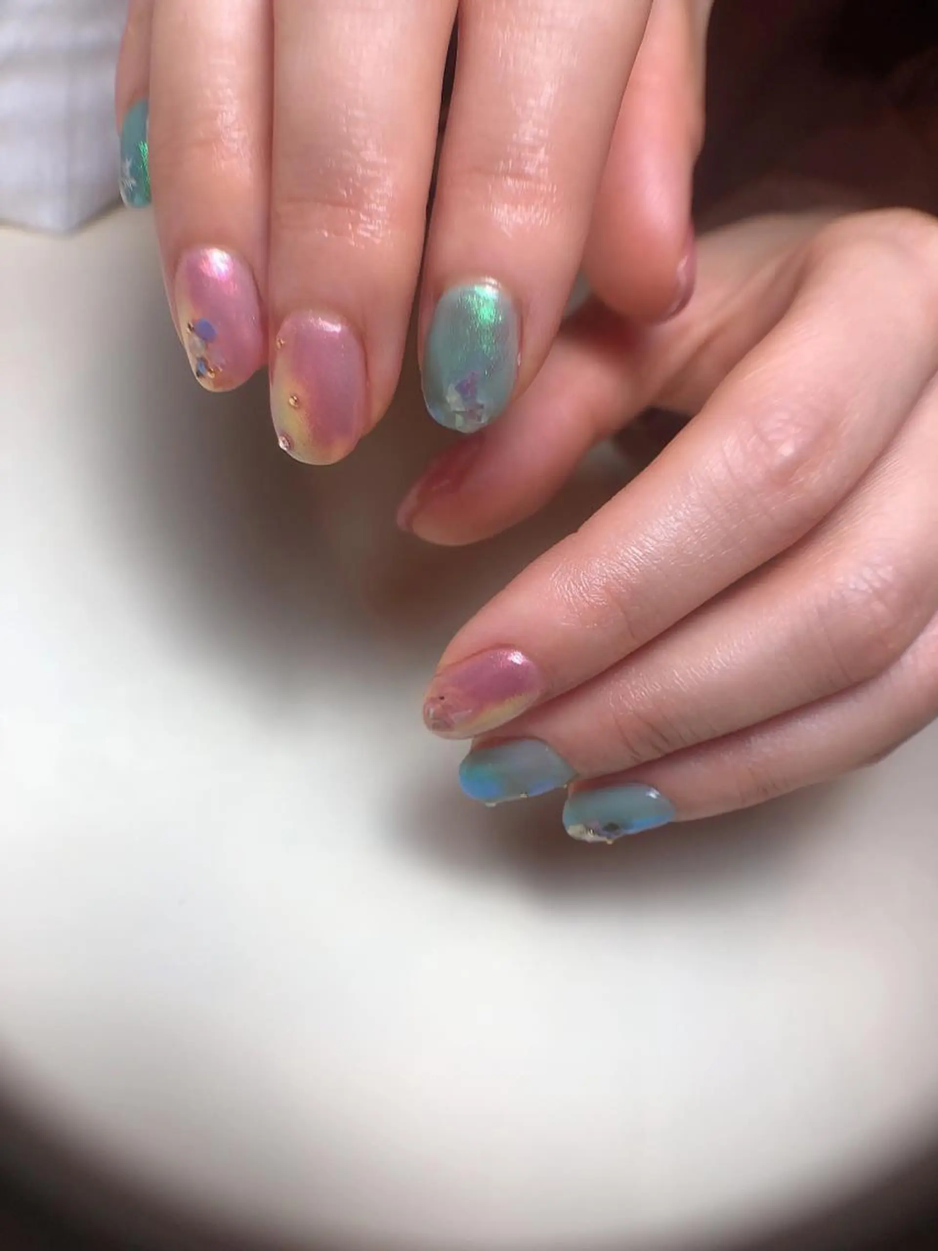 ネイル キラキラネイル Nail ビ爪のネイルデザイン