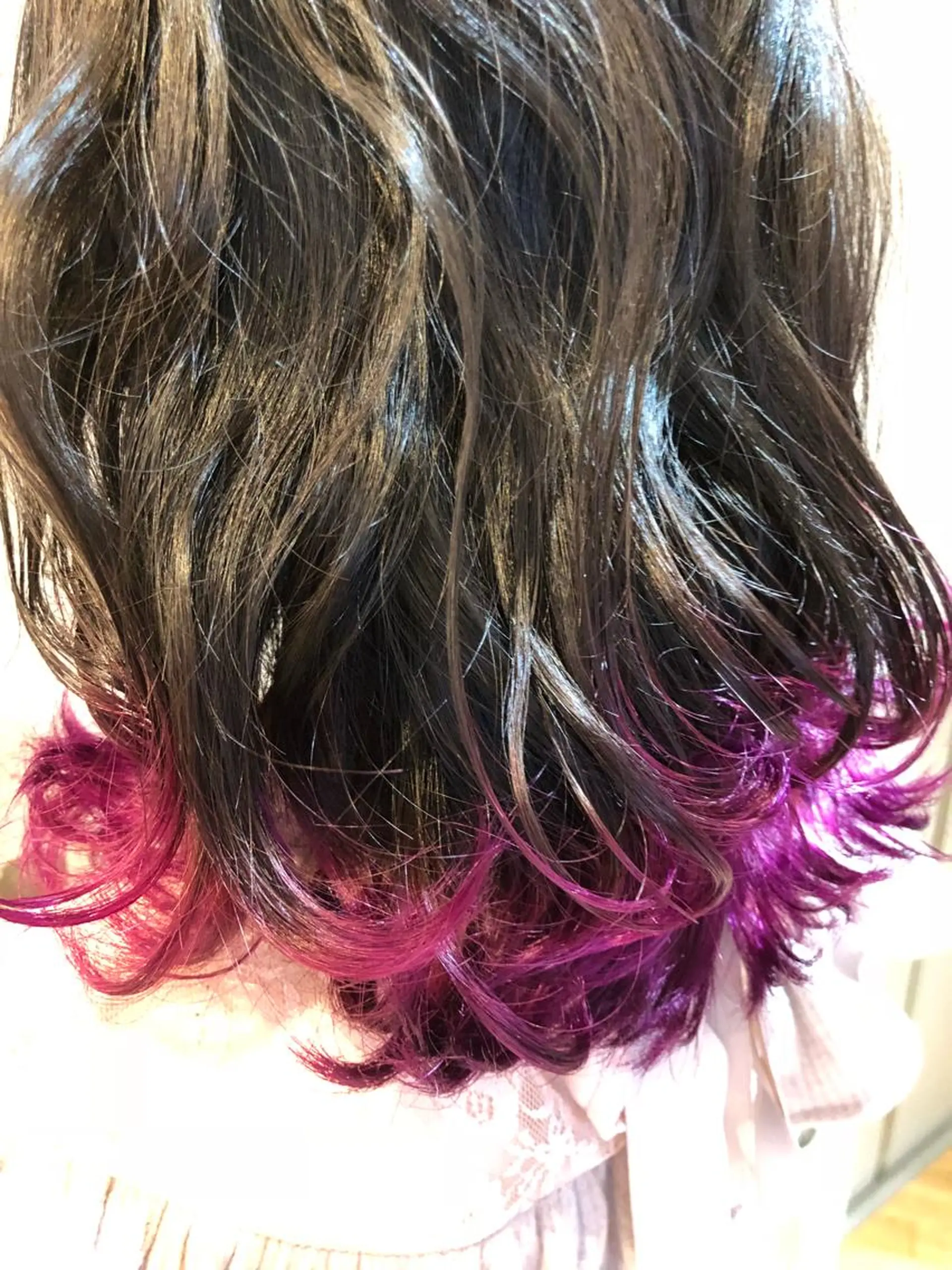 セミロング カラー 久保 敏之のヘアスタイル