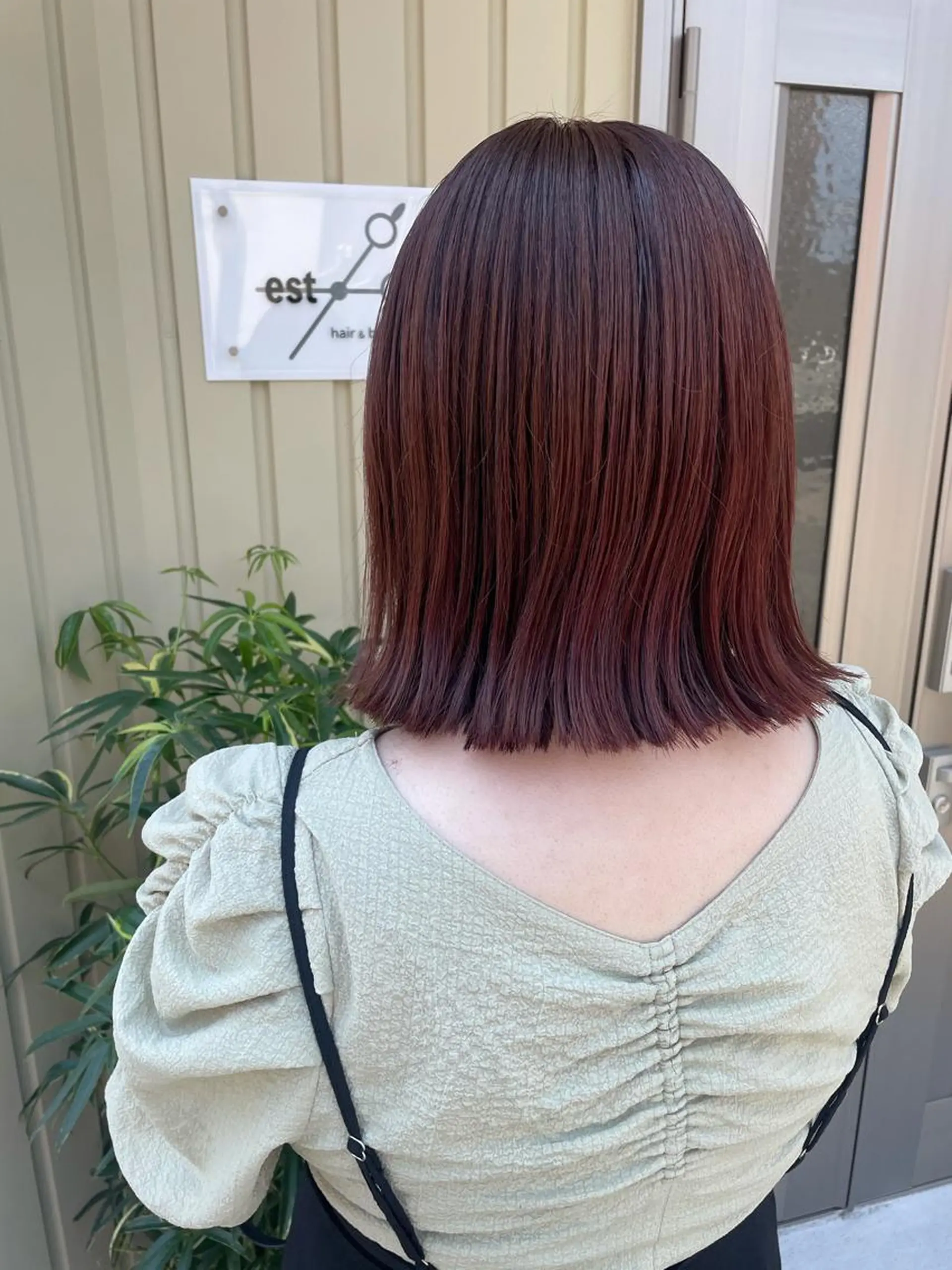 ミディアム カラー ケアブリーチ /髪質 改善/古橋圭史郎のヘアスタイル