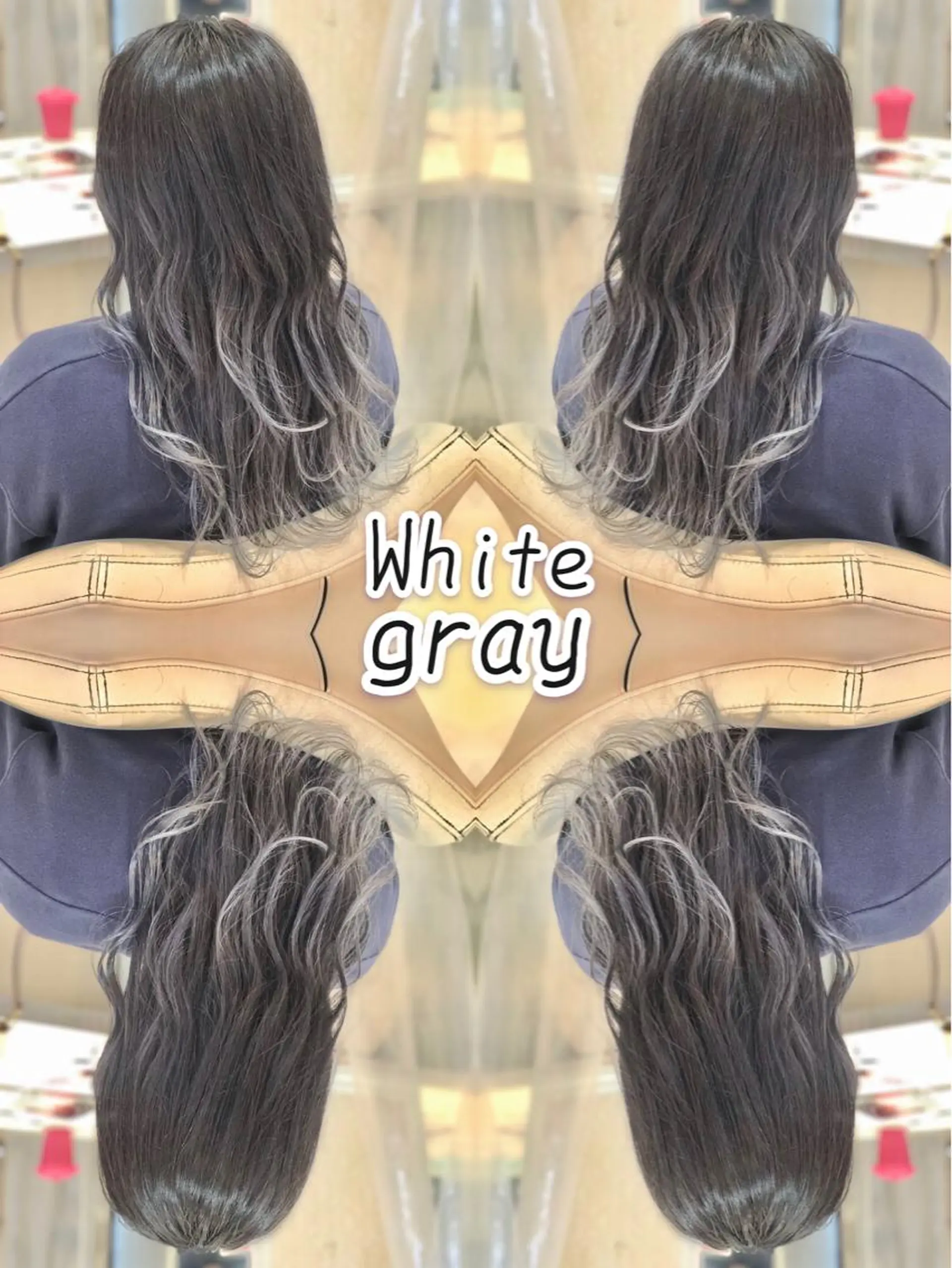 ロング カラー ブリーチ ケアブリーチ グラデーションカラー イルミナカラー ヘアカラー トリートメント ヘアセット 永島 桜のヘアスタイル