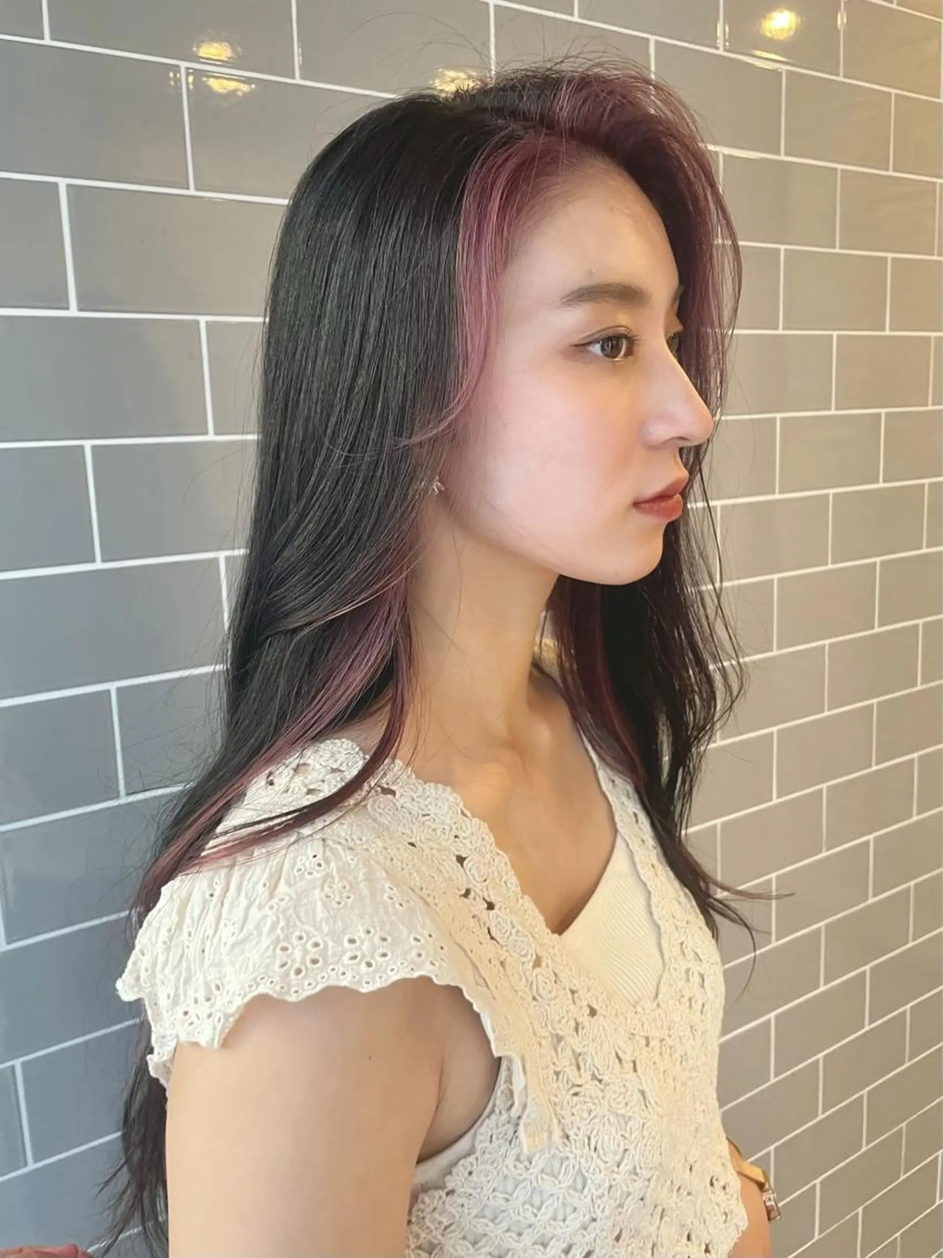 ロング カラー ヘアカラー LANVERY所属・うる艶ヘア💐 艶ハイトーン💐彩夏のヘアスタイル