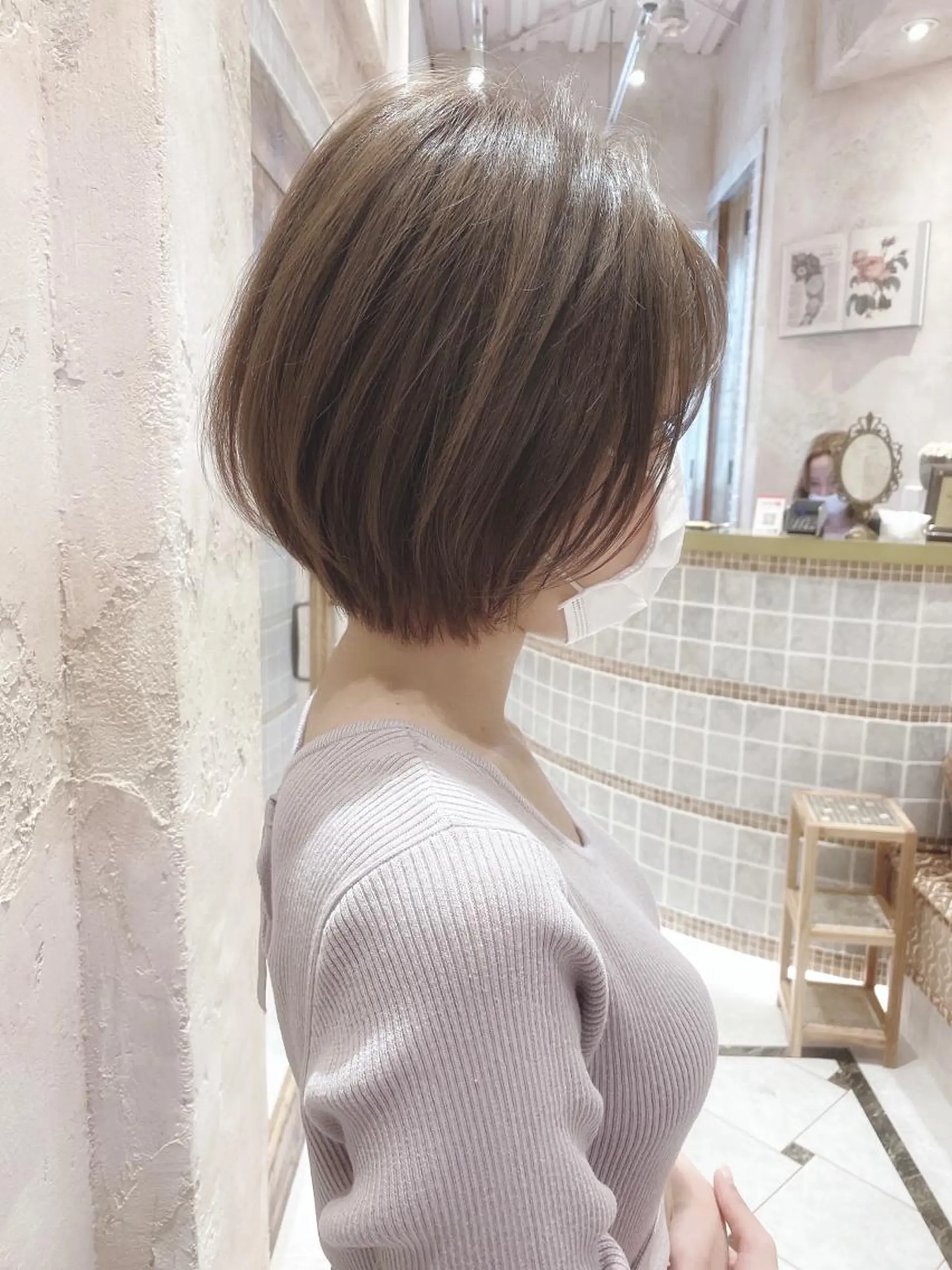 ショート カラー ボブ ショートヘア カット ヘアカラー トリートメント ツヤ髪になりたい方へ 🩷柴田知亜希のヘアスタイル