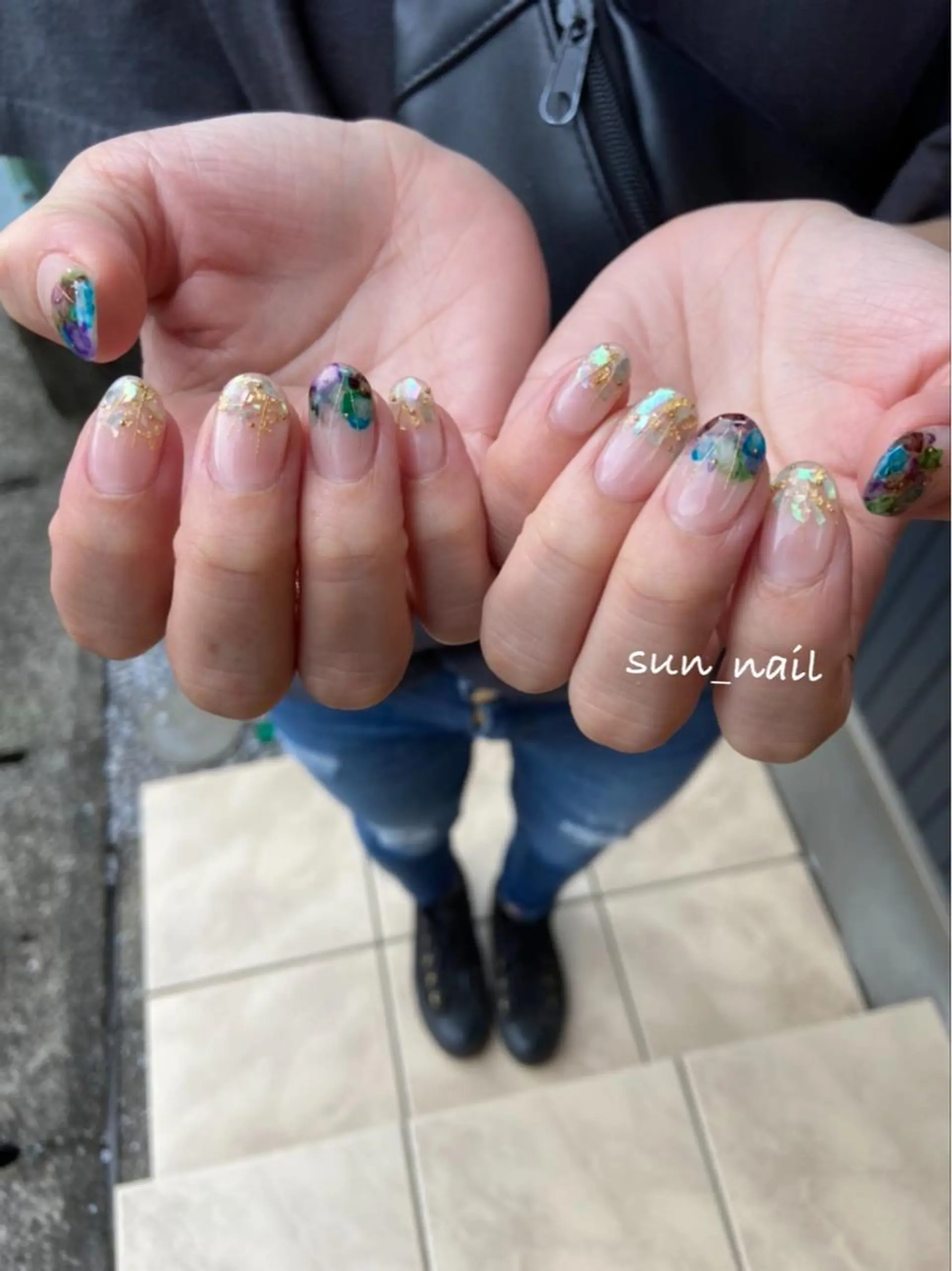 ネイル アートネイル クリアネイル ミラーネイル ニュアンスネイル . unffのネイルデザイン