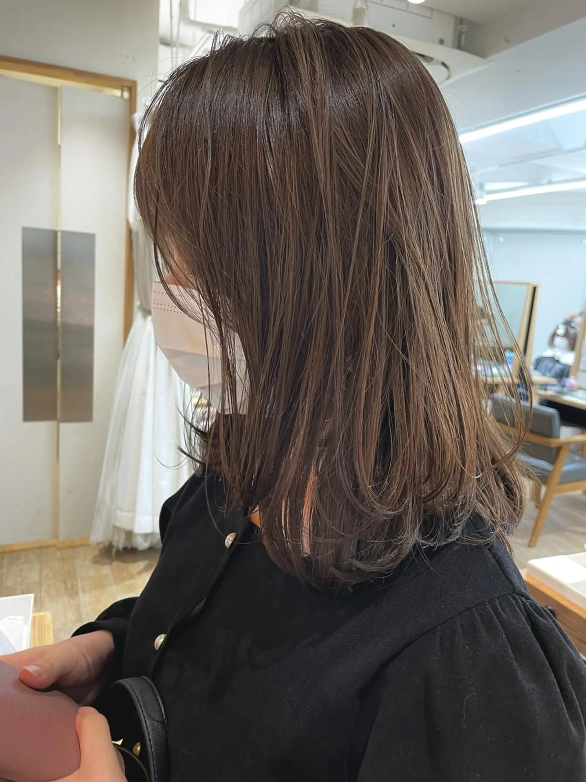 ミディアム カラー 🤎ベージュカラー 🐶メンズパーマのヘアスタイル