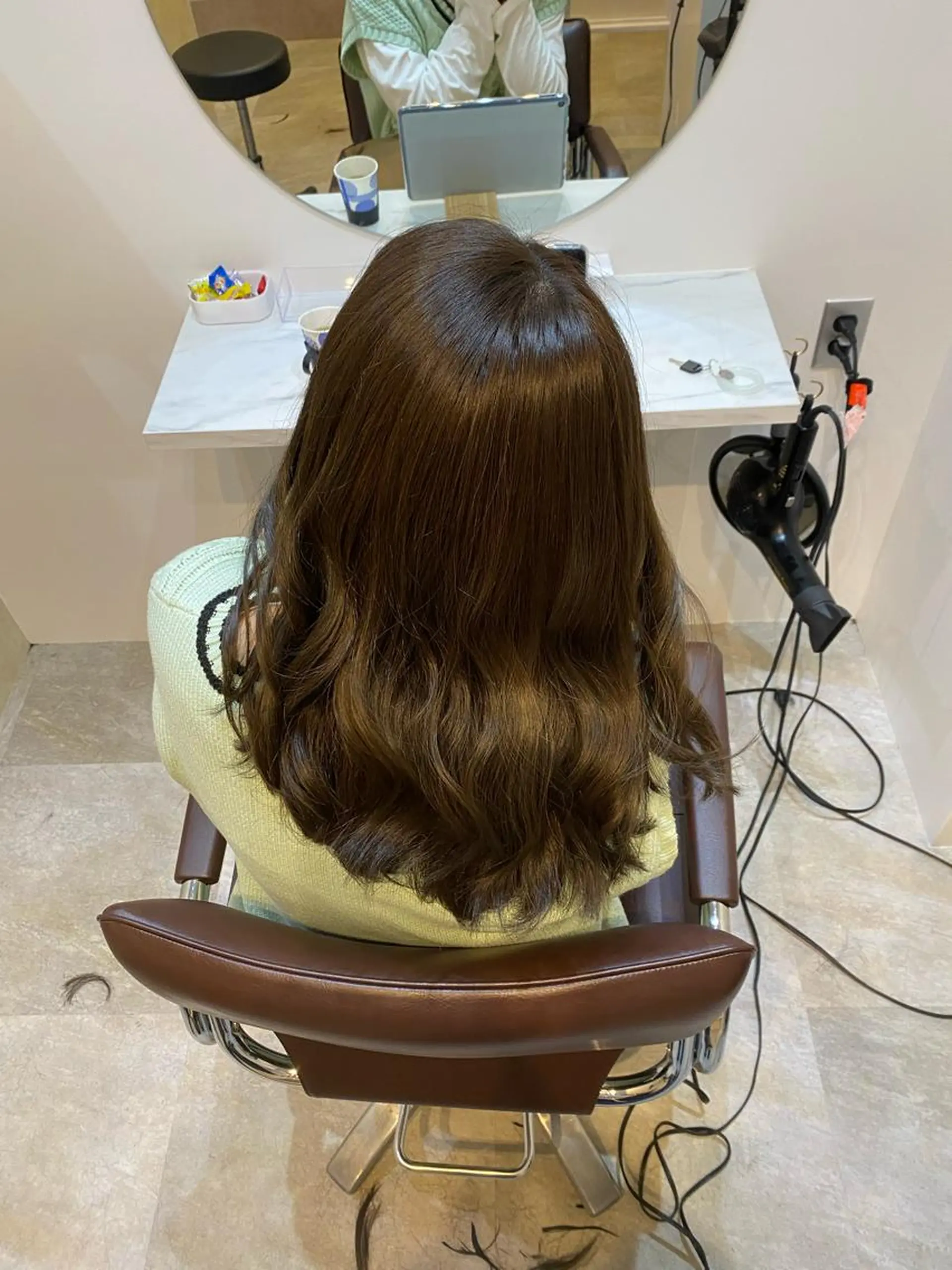 セミロング カット ヘアカラー トリートメント 【髪質改善 艶髪】 布川 莉穂のヘアスタイル