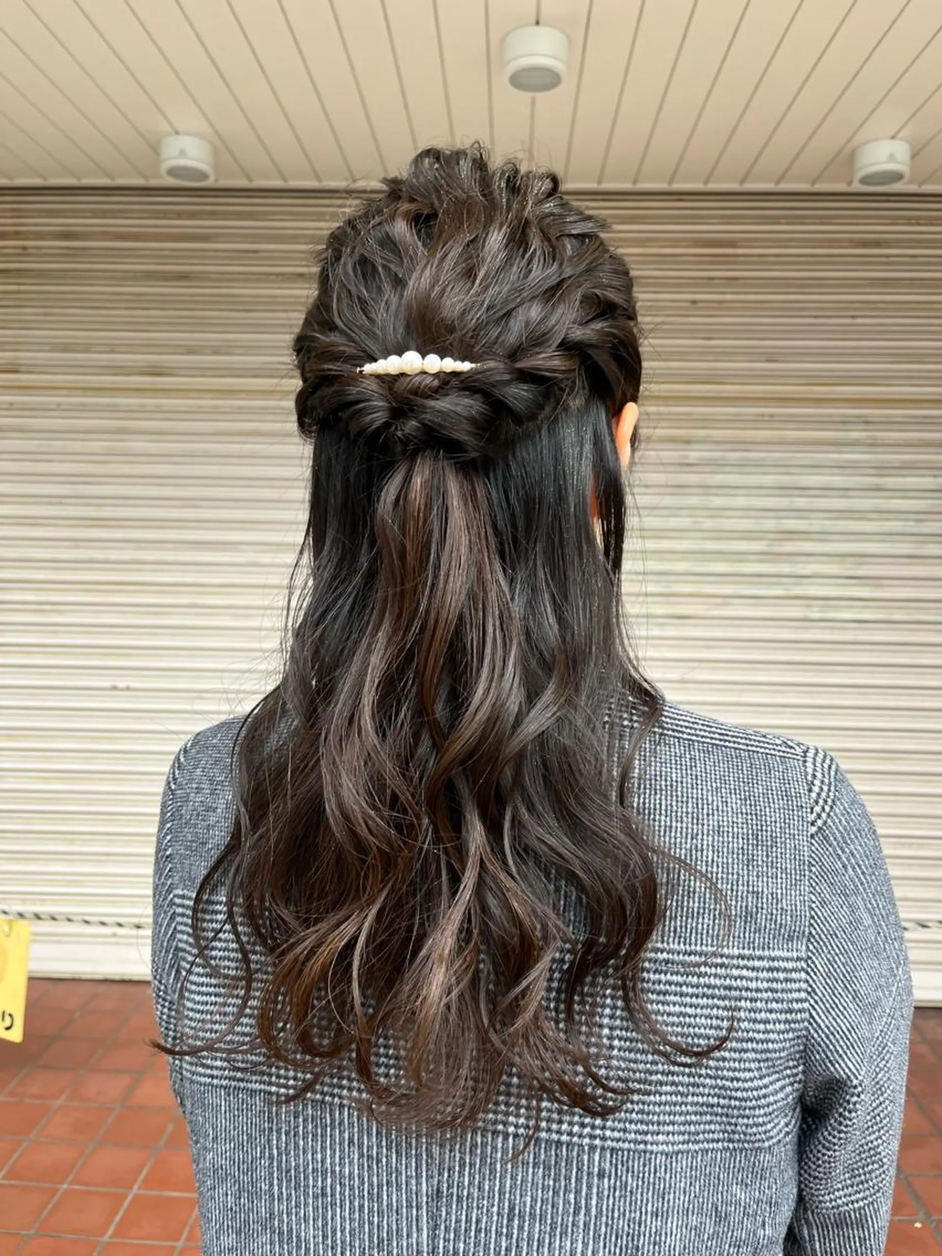 ロング ヘアアレンジ ウスイマイコ カット/ケアカラーのヘアスタイル