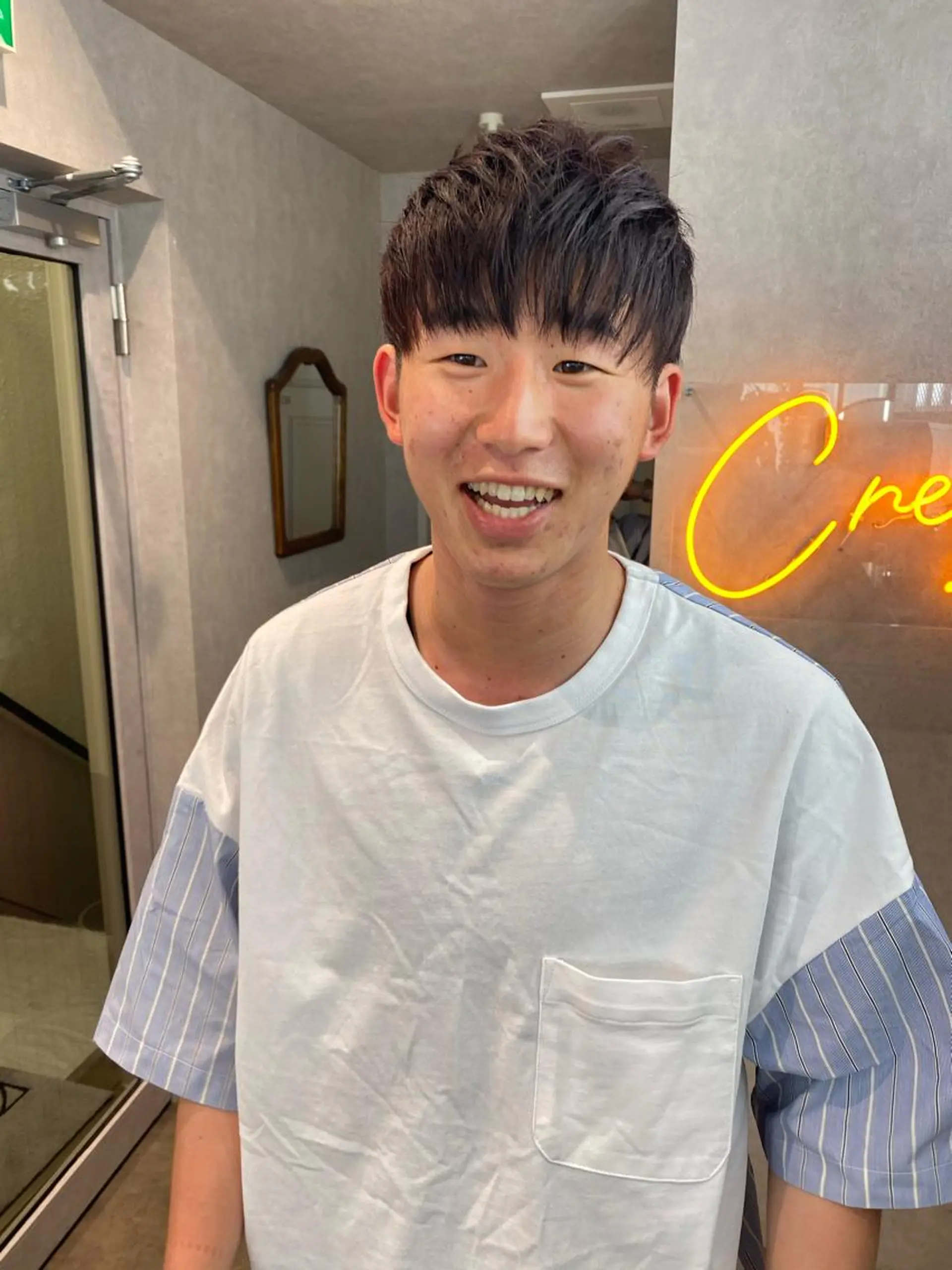 ショート カラー パーマ メンズ XENA表参道 MIKUのヘアスタイル