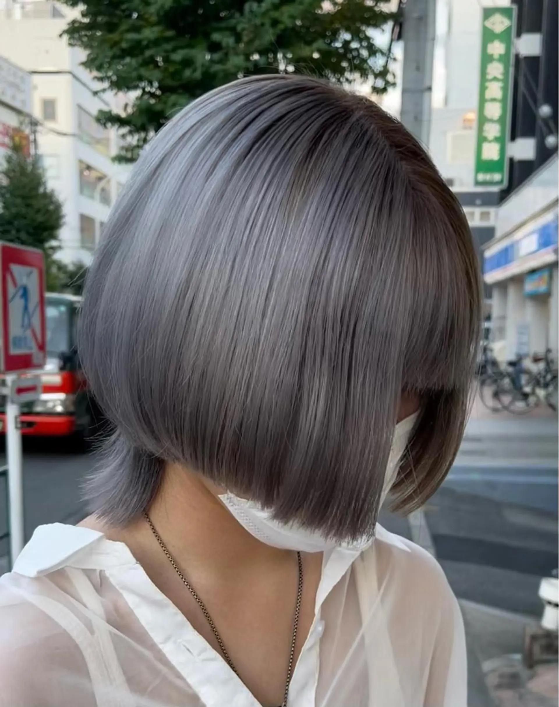 ショート カラー カット トリートメント ヘッドスパ 大人可愛い透明感🌟 小顔・韓国髪🌟野中のヘアスタイル