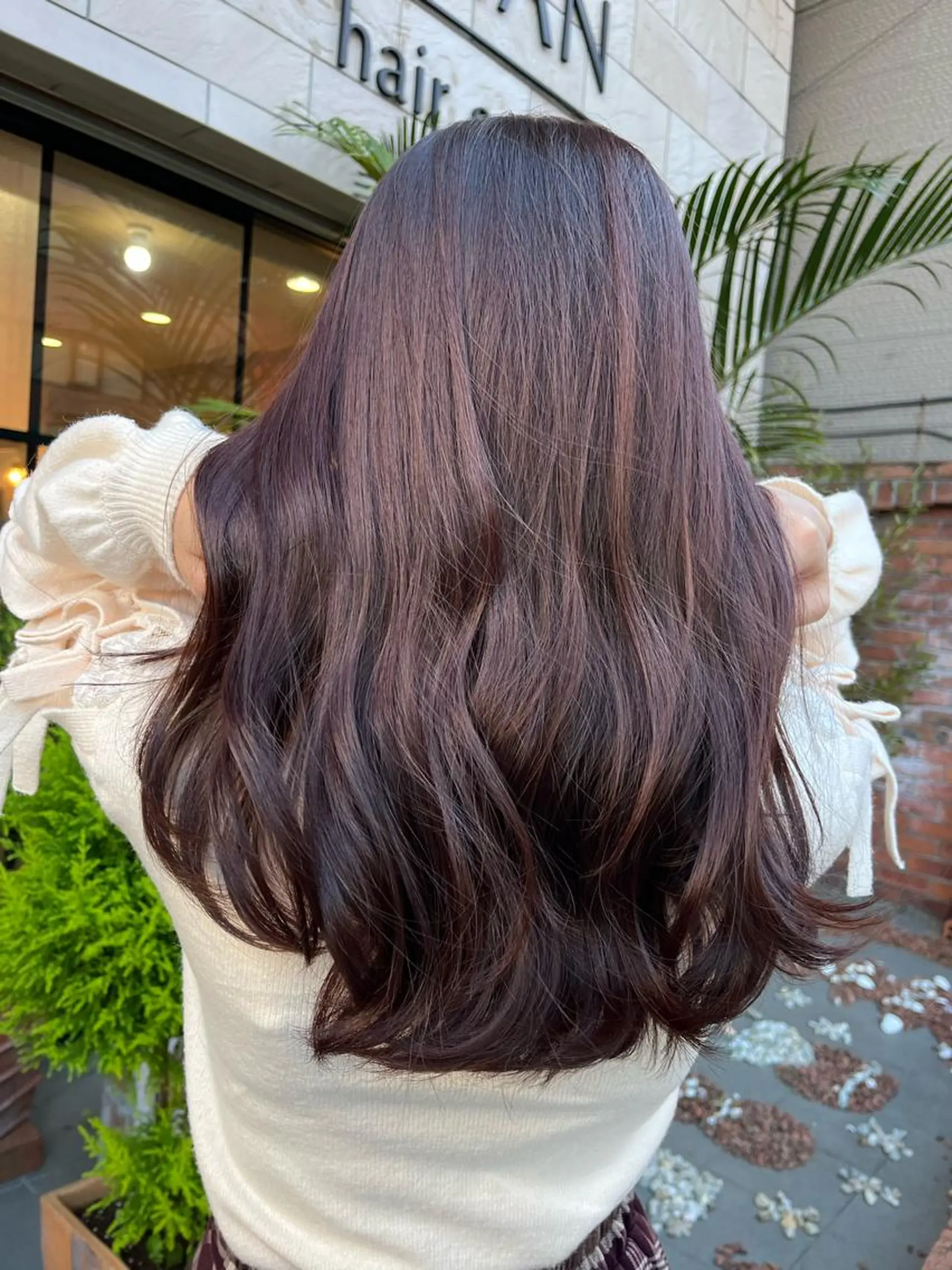 ロング カラー グラデーションカラー ラベンダーカラー ラベンダーピンク ピンクカラー ヘアカラー トリートメント SHIAN 八王子👼鬼塚さやかのヘアスタイル