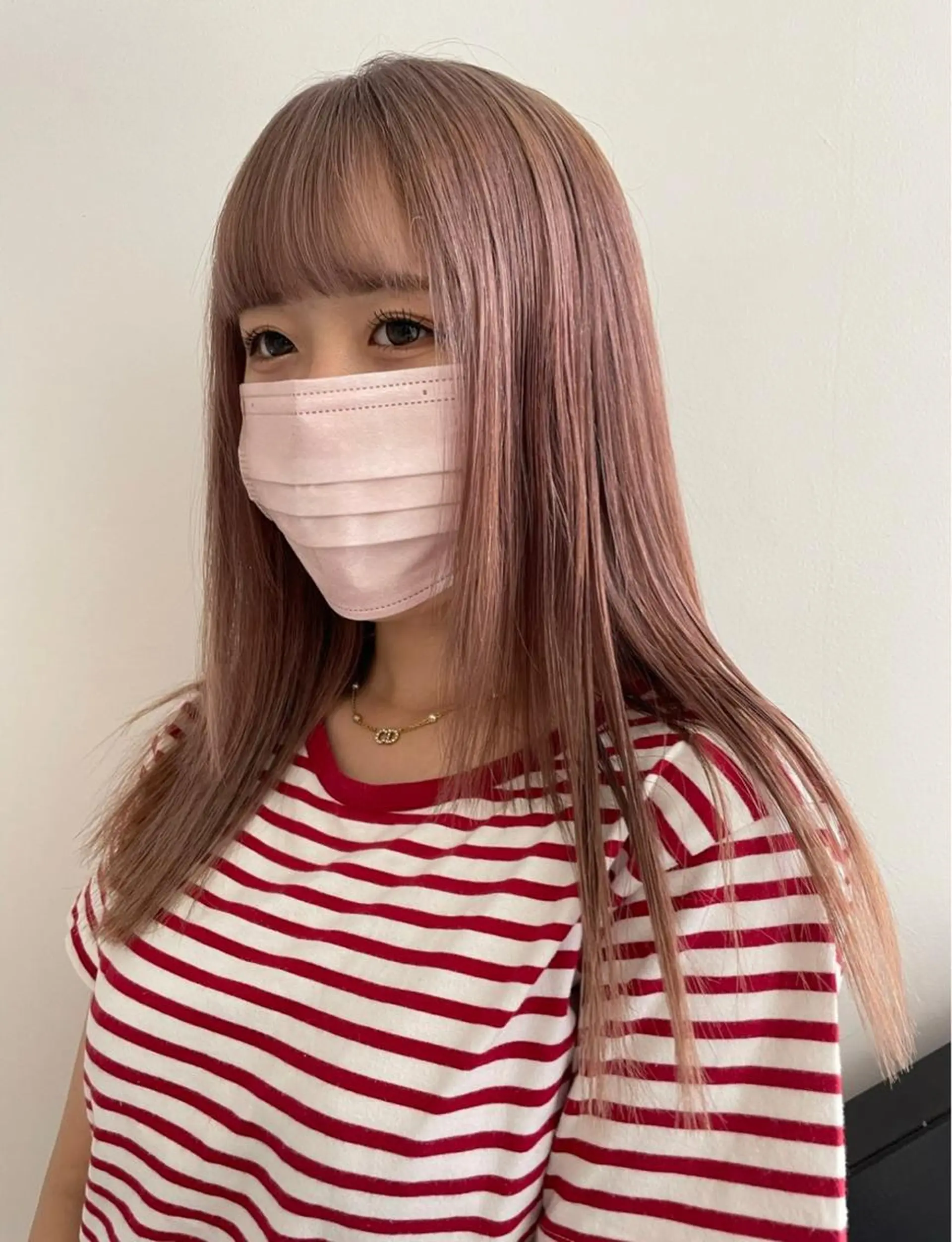 ミディアム カラー ピンクカラー パープルカラー メンズパーマ/ メッシュ📍ﾕﾘのヘアスタイル