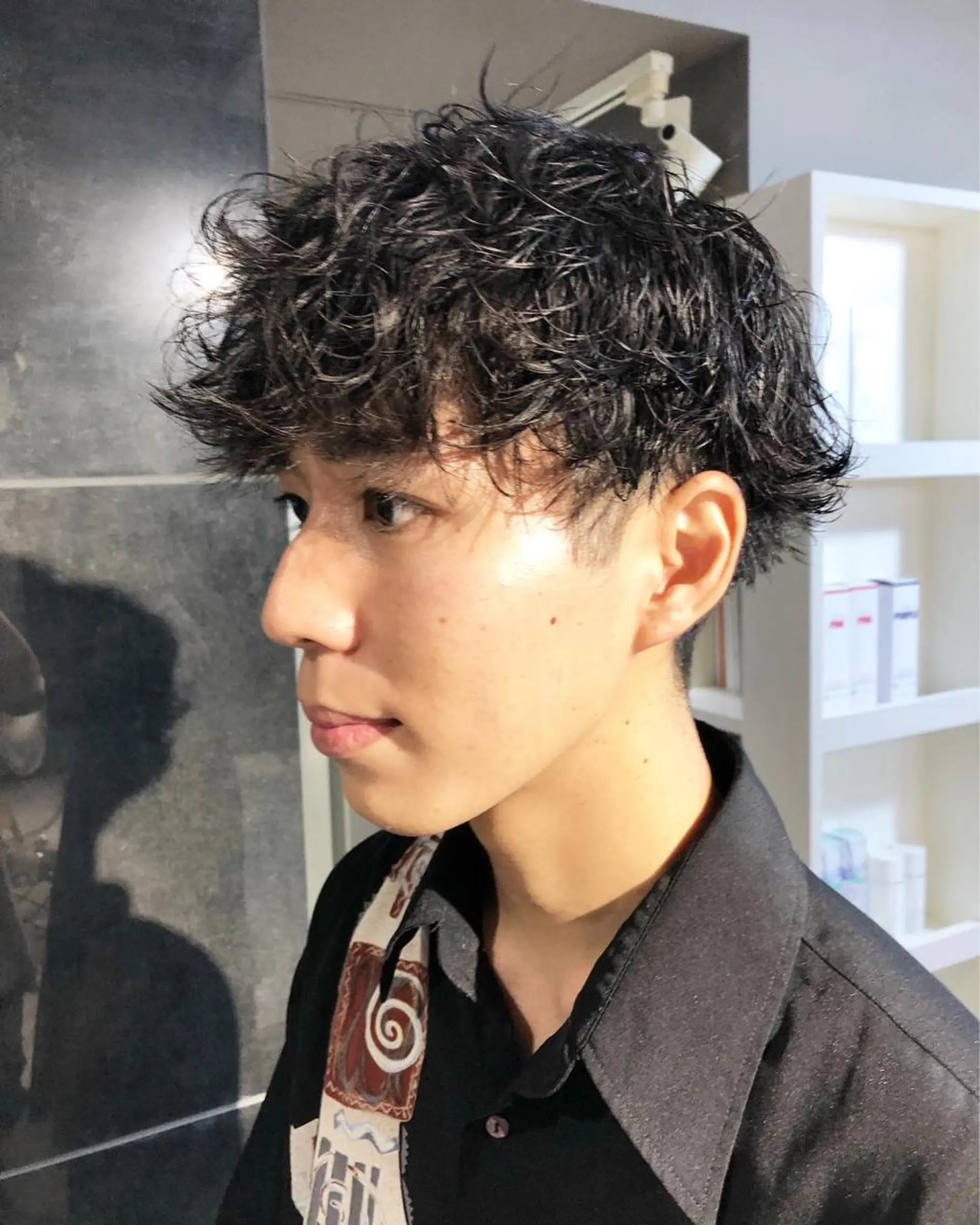 パーマ ヘアアレンジ メンズ カット パーマ トリートメント ヘアセット ainico+所属・メンズ特化✂️栗原 侑也のヘアスタイル