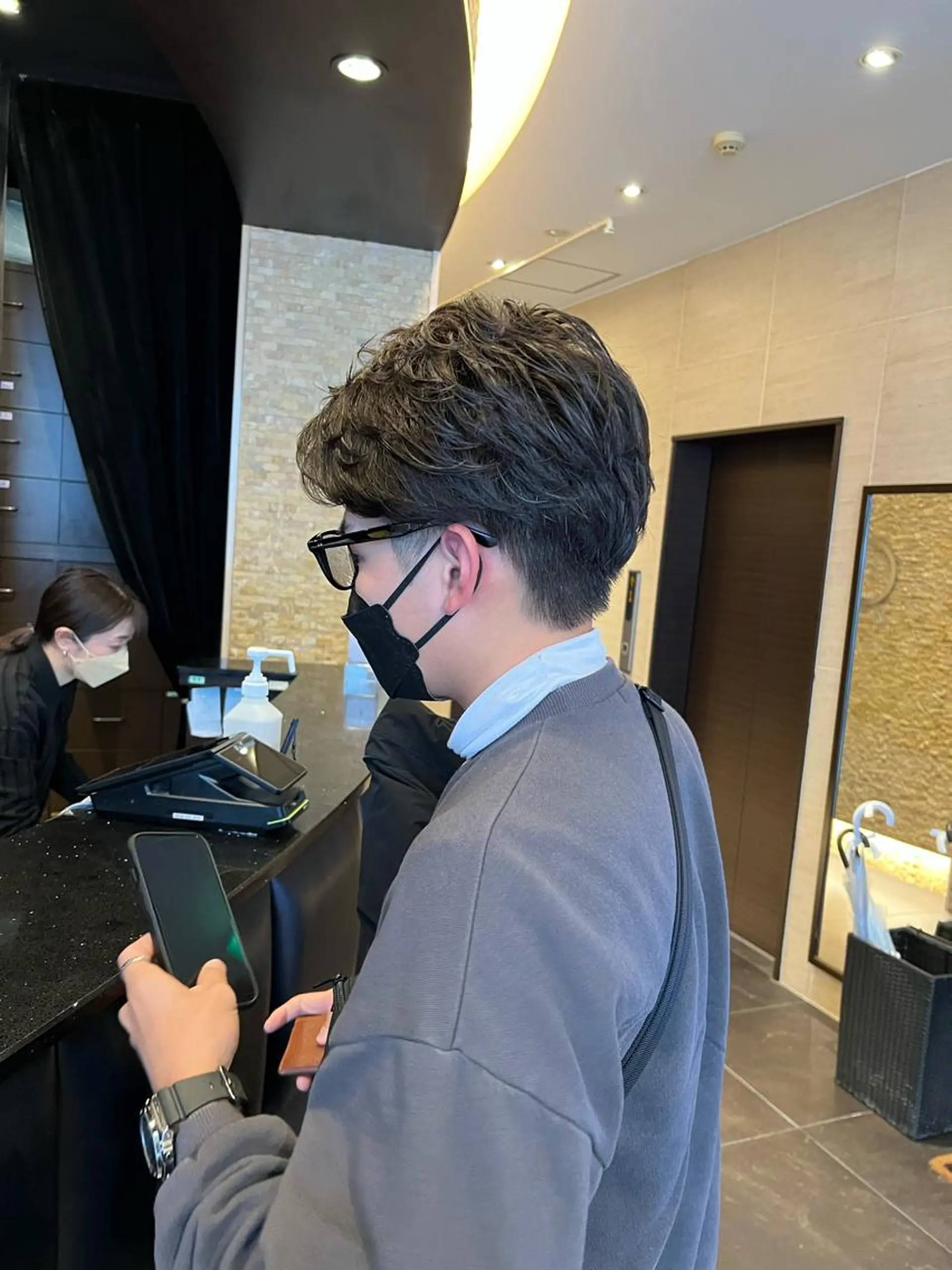 パーマ メンズ カット ヘアカラー 福岡縮毛矯正✨️ ストレート 向井和輝のヘアスタイル