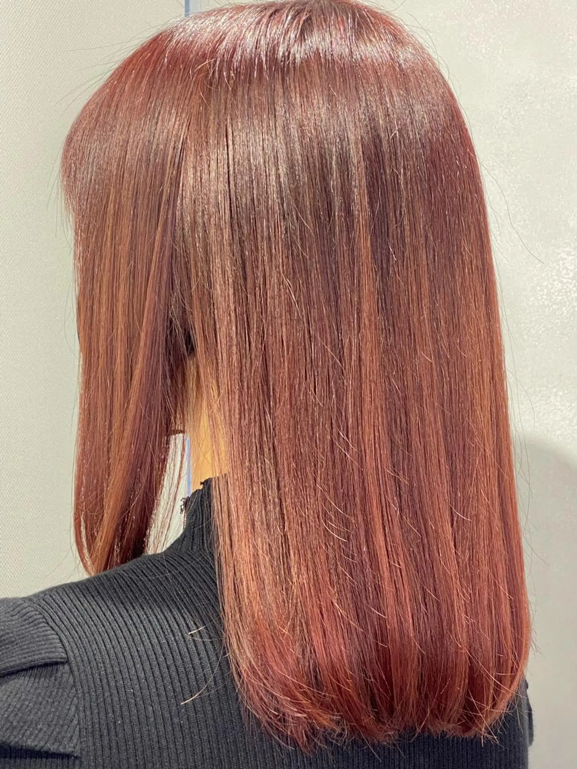 ミディアム カラー 髪質改善/縮毛矯正 レイヤー/松川匠のヘアスタイル