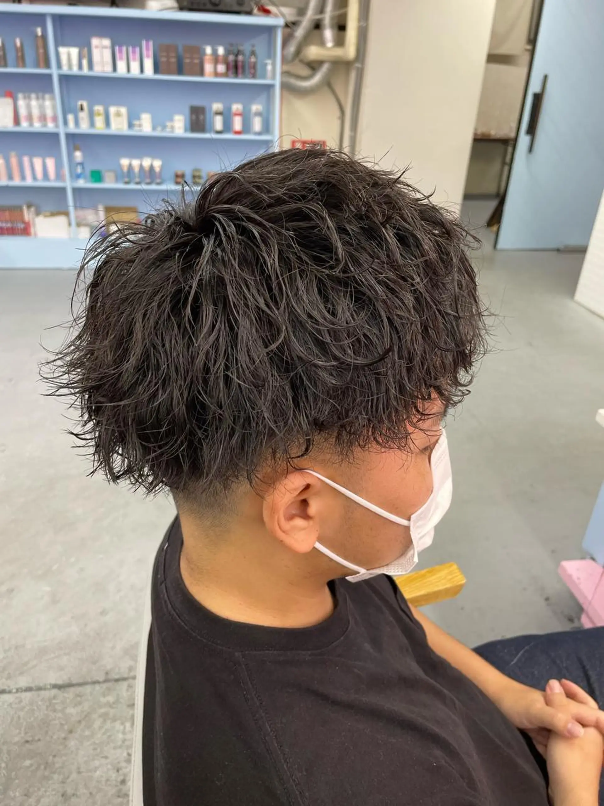 パーマ メンズ カット ヘアカラー メンズ特化/パーマ/ ブリーチ/福島 千颯のヘアスタイル