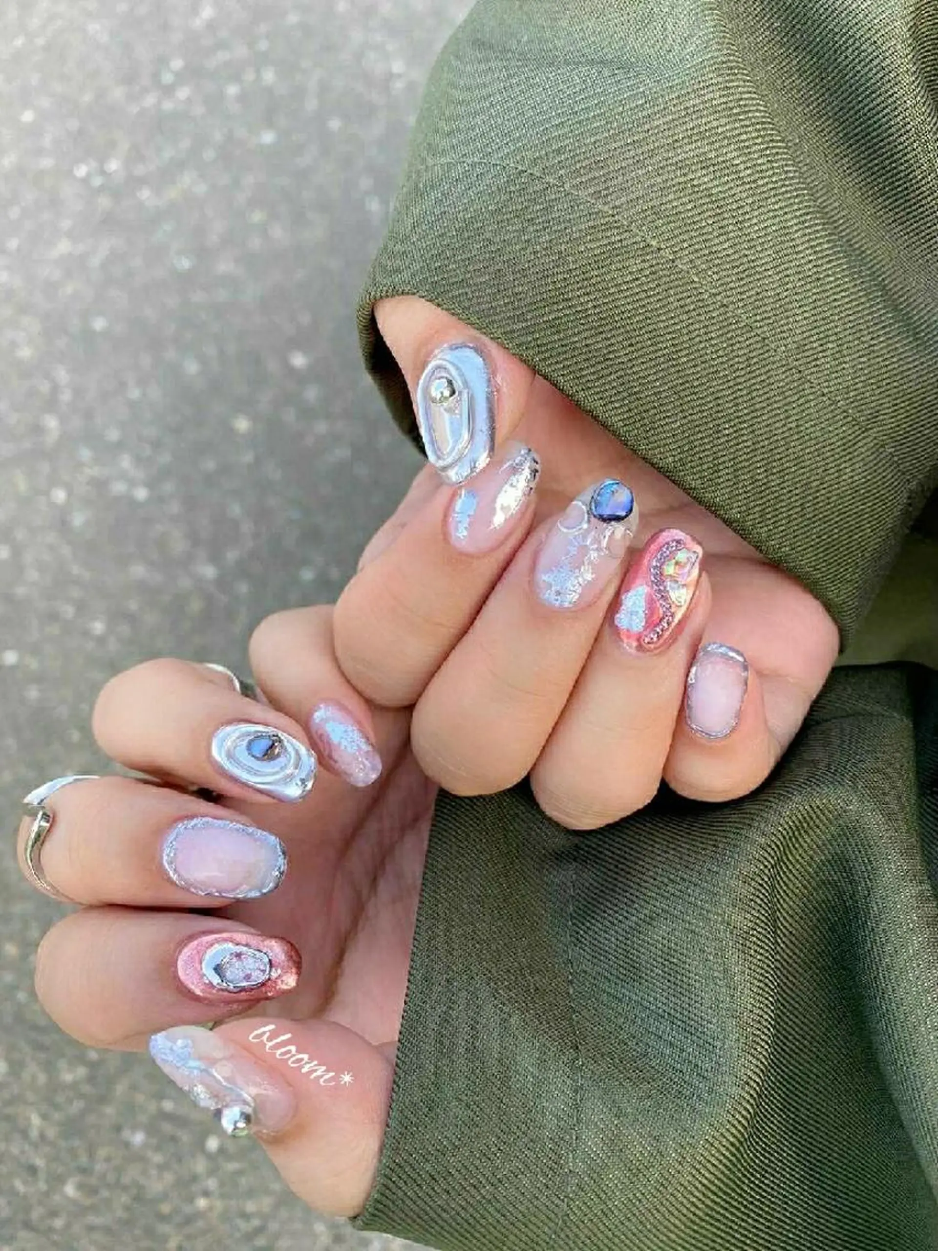 ネイル 持ち込み ハンドネイル bloom *のネイルデザイン