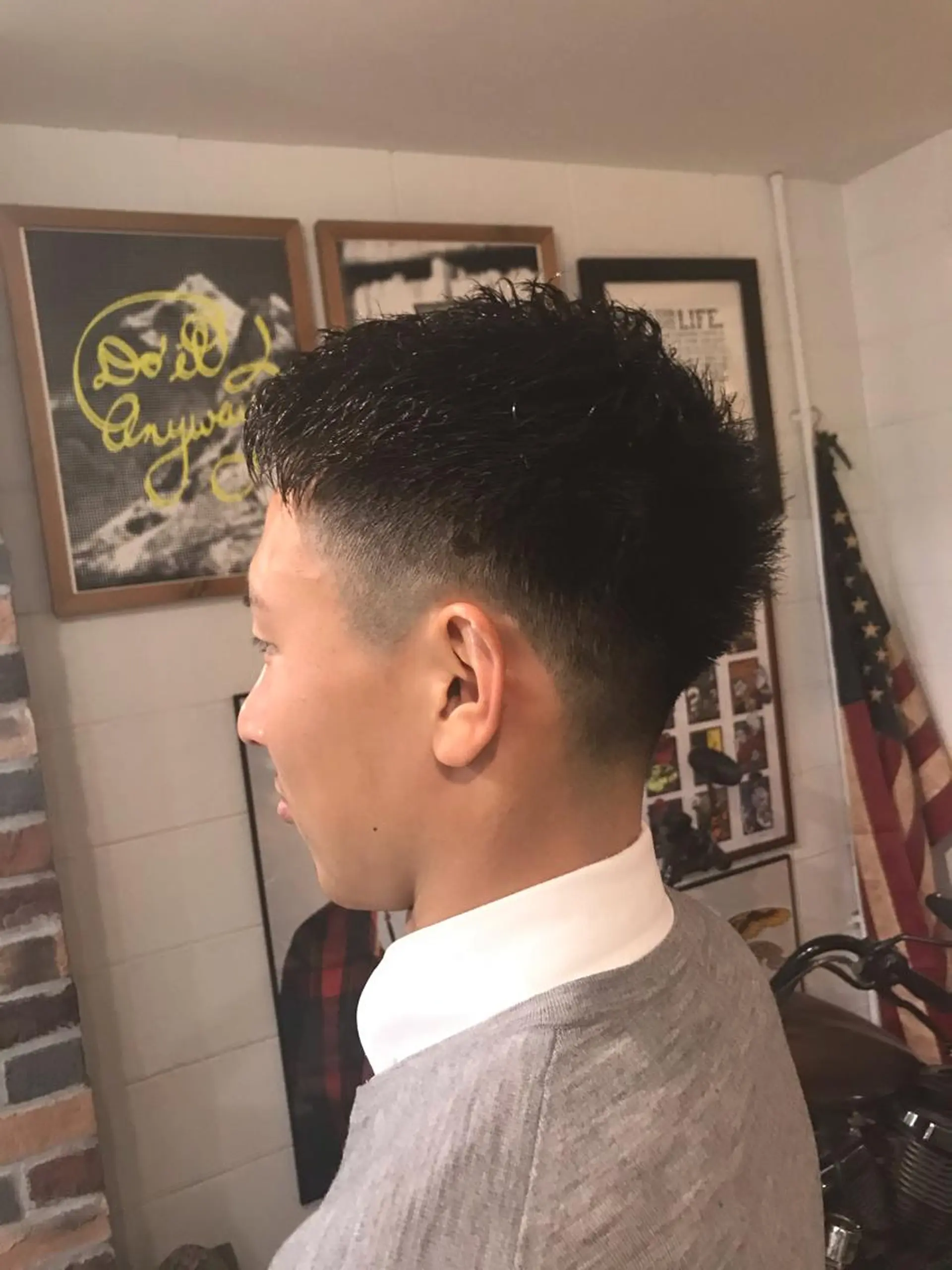 ショート カラー パーマ ヘアアレンジ メンズ キッズ フェードカット カット ヘッドスパ Forest. -髪質改善-のヘアスタイル