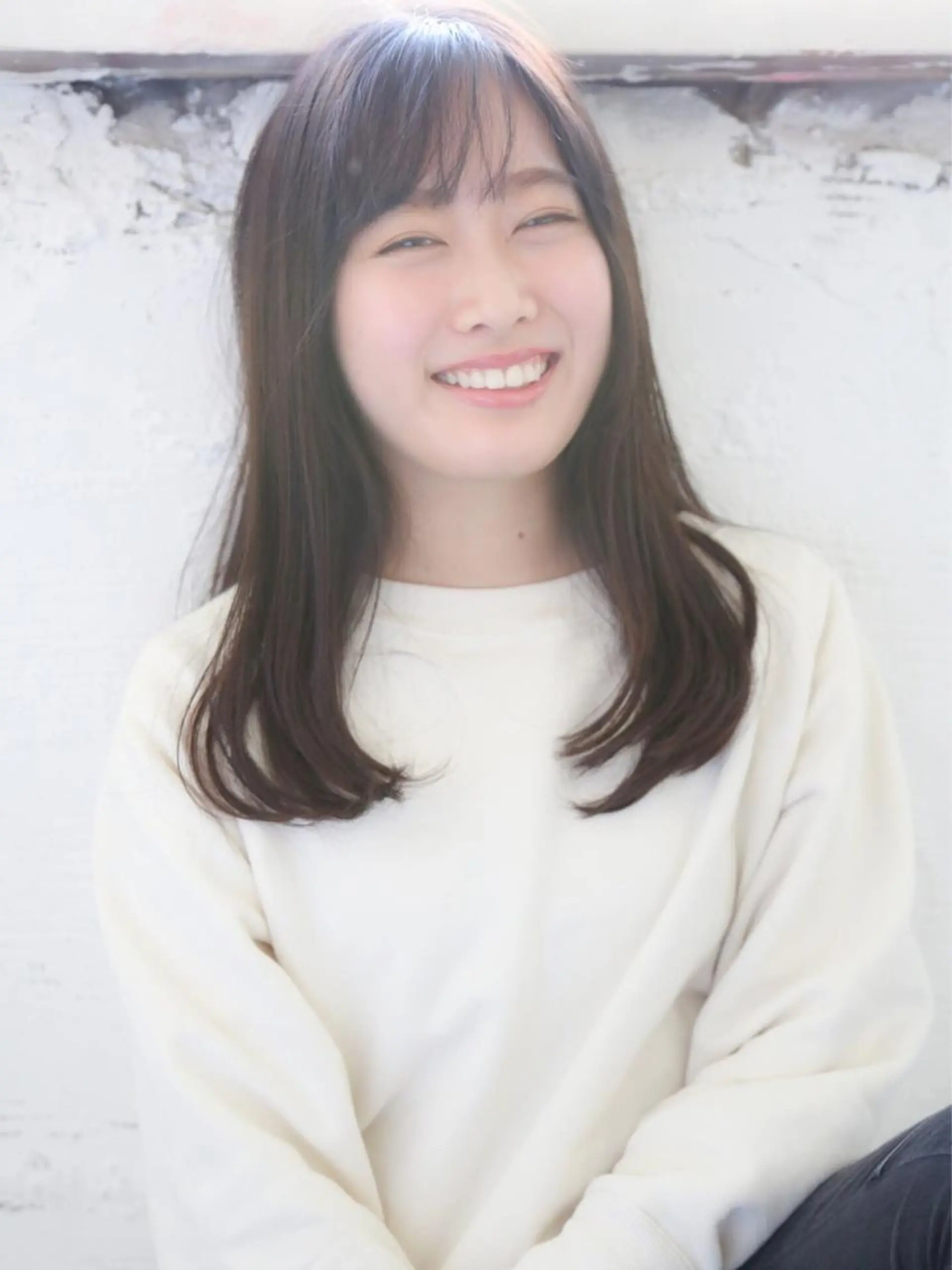 ミディアム カラー パーマ 野崎 ひかりのヘアスタイル