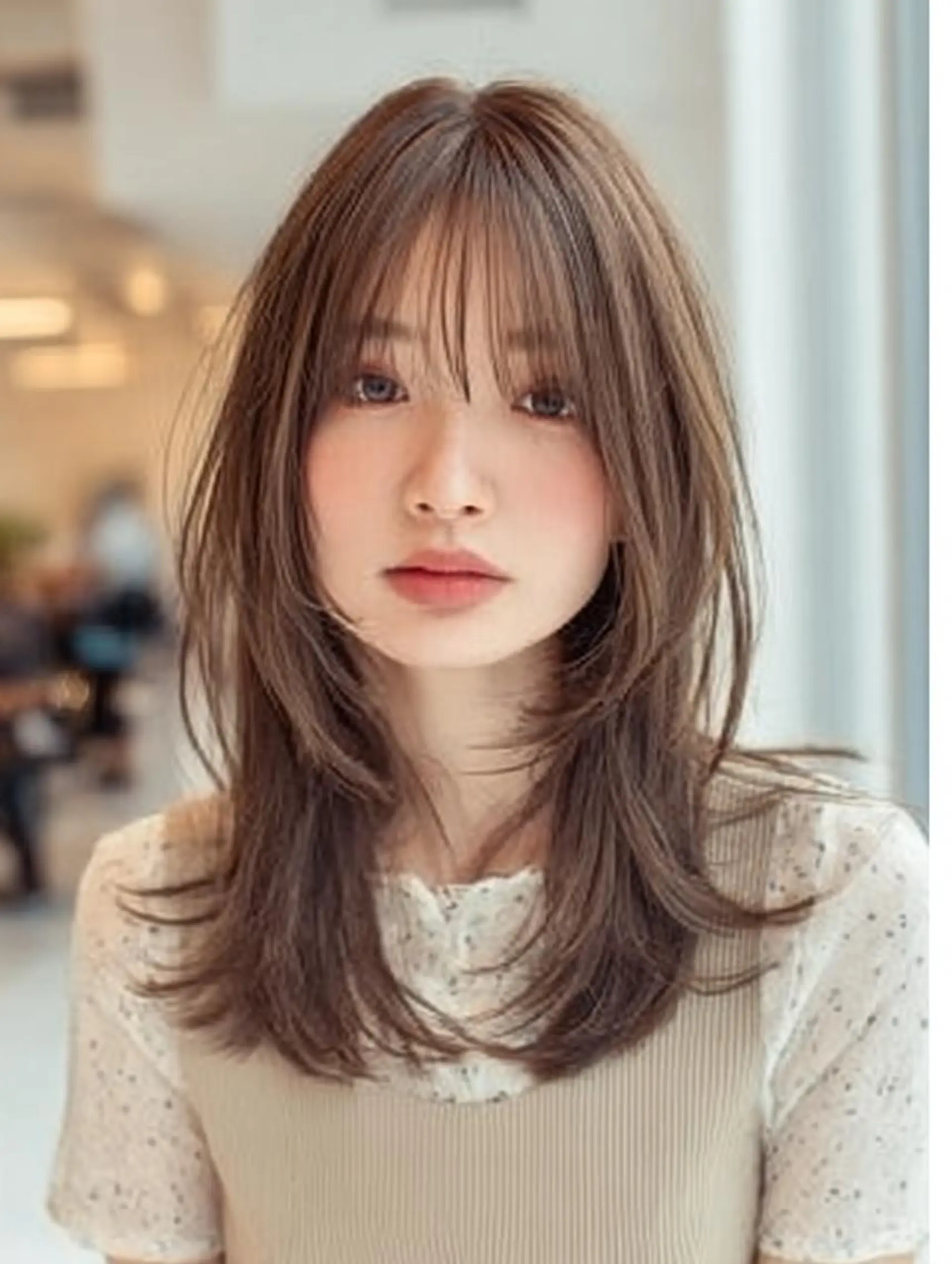 セミロング ハッシュカット 髪質改善 レイヤーカット 縮毛矯正 トリートメント カット ヘアカラー トリートメント 生艶髪＆レイヤー🔔 渋谷お薦めNo.1✨のヘアスタイル