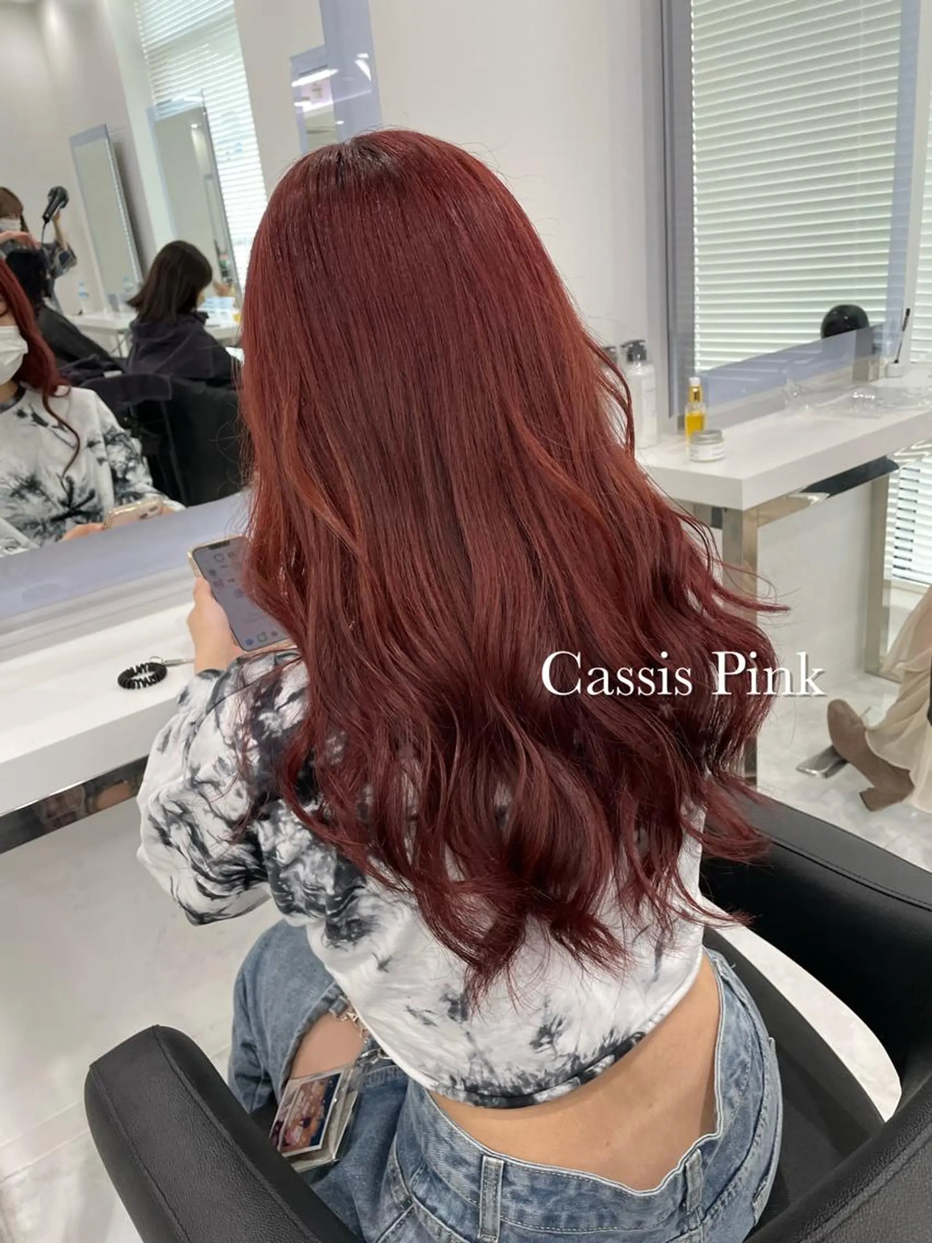 ロング カラー ヘアアレンジ ネイル マツエク・マツパ アイブロウ ♡ 𝐑𝐈𝐎♡のヘアスタイル