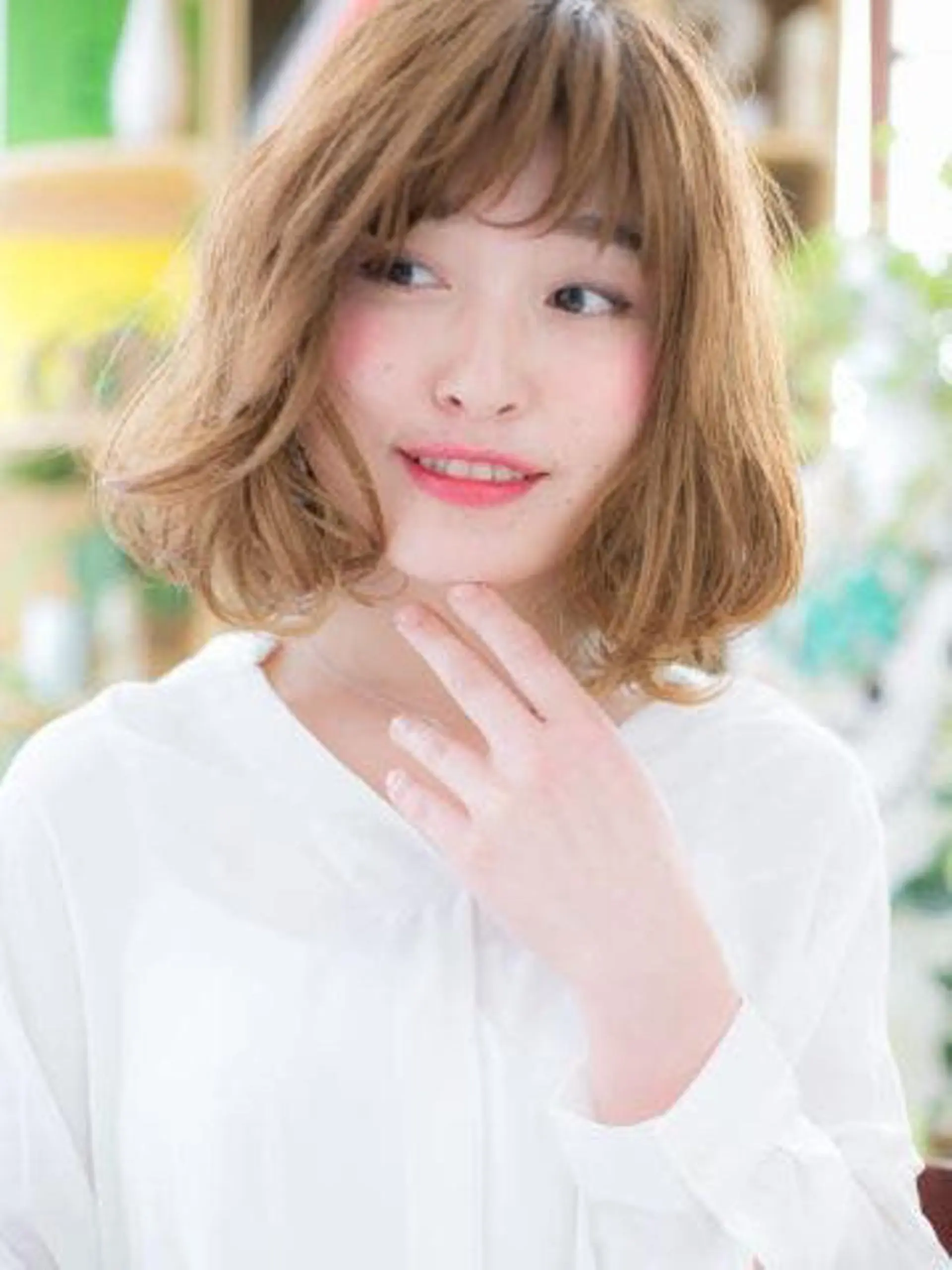 ミディアム カラー パーマ COVER HAIR bliss 大宮店所属・出川 宙☘️のヘアスタイル