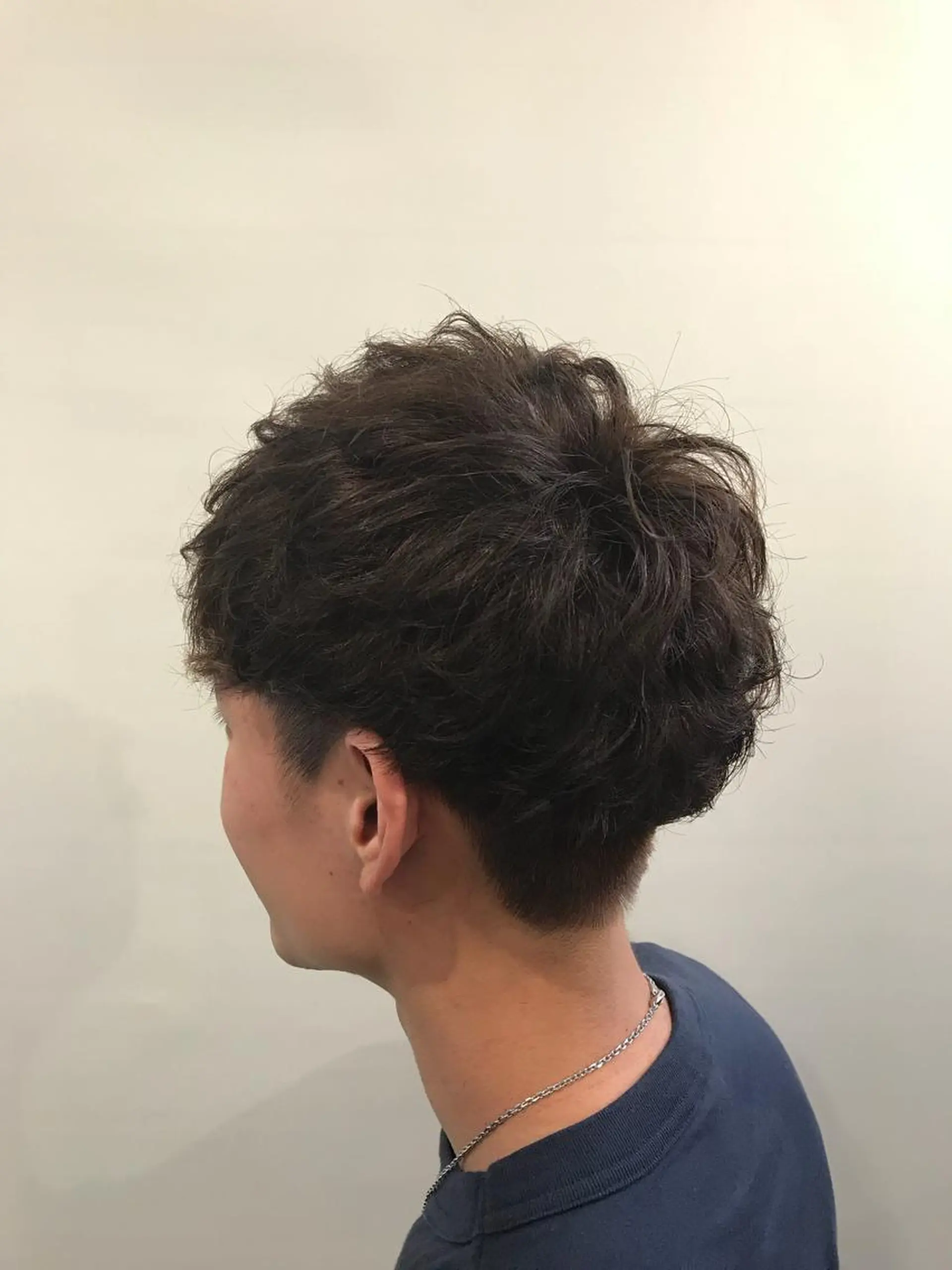 ショート カラー パーマ メンズ マッシュ 平尾 拓也のヘアスタイル